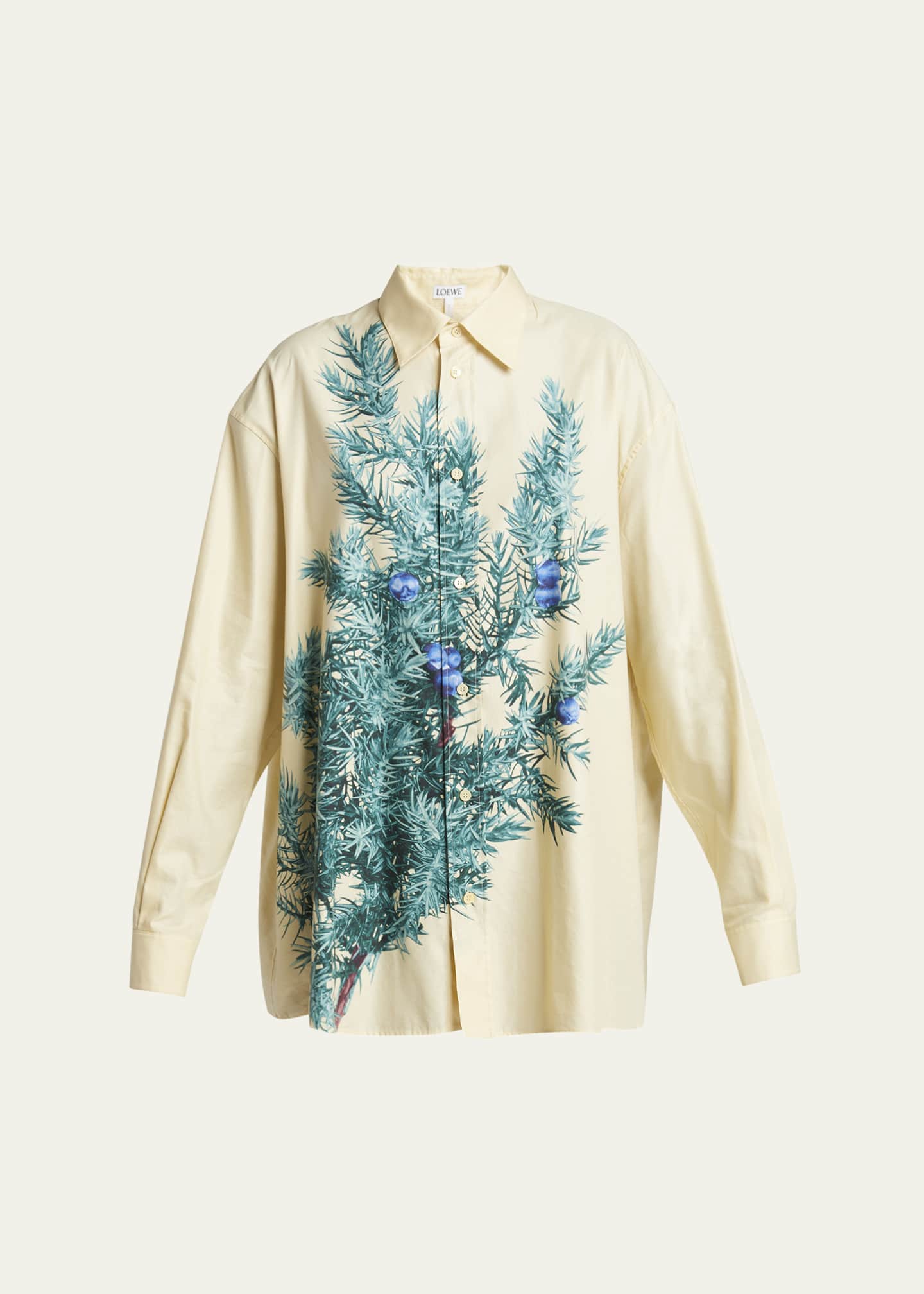 Loewe Juniper Berry Print Button Down Blouse Image 1 of 5