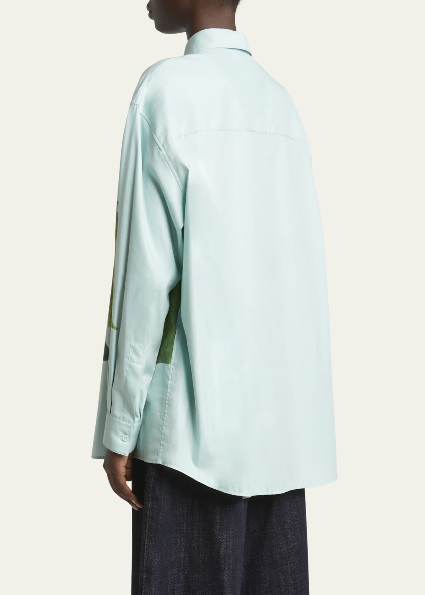 Loewe Cucumber Print Button Down Blouse Image 3 of 5