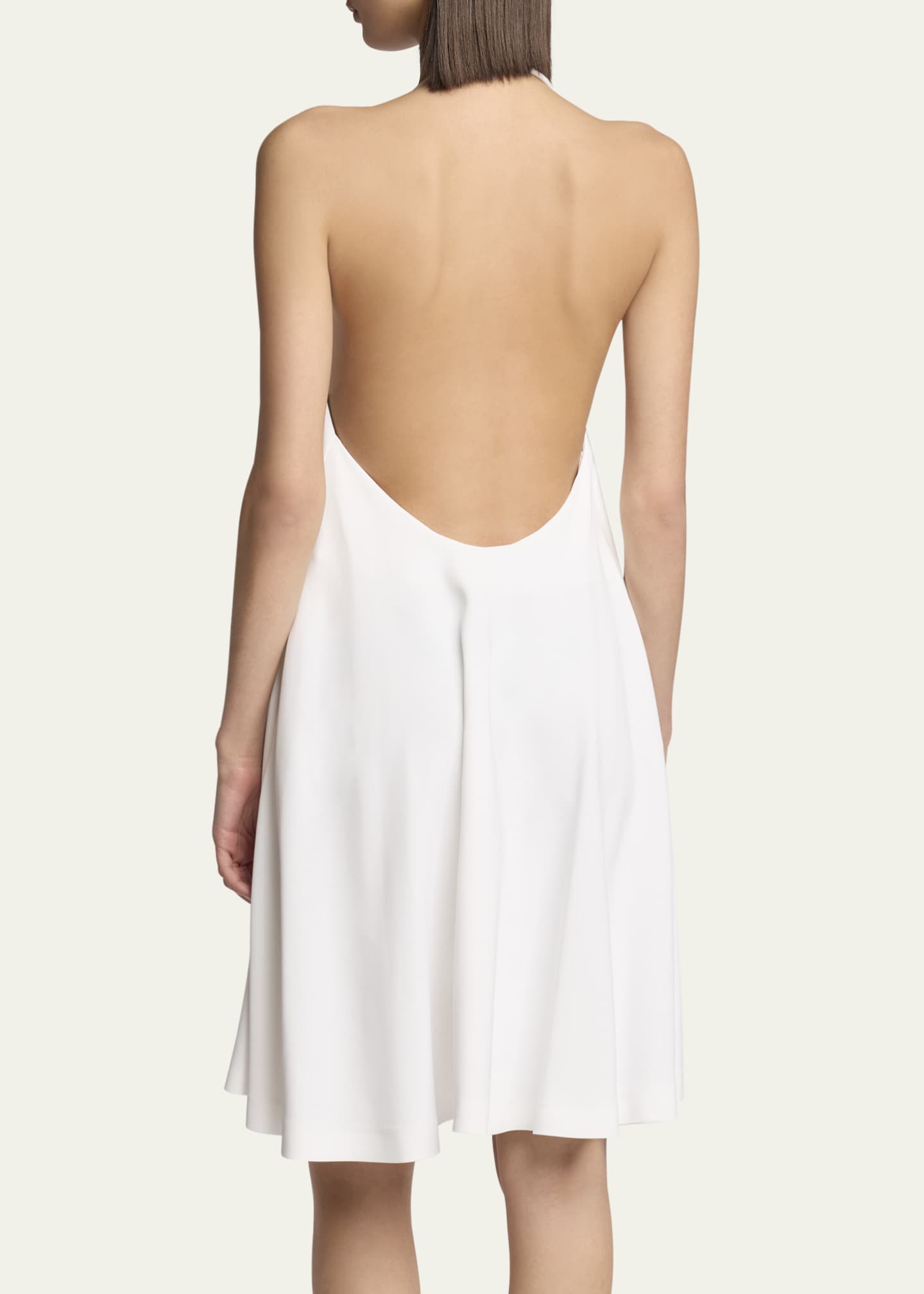 Loewe Halter Leather Knot Backless Mini Dress Image 3 of 5