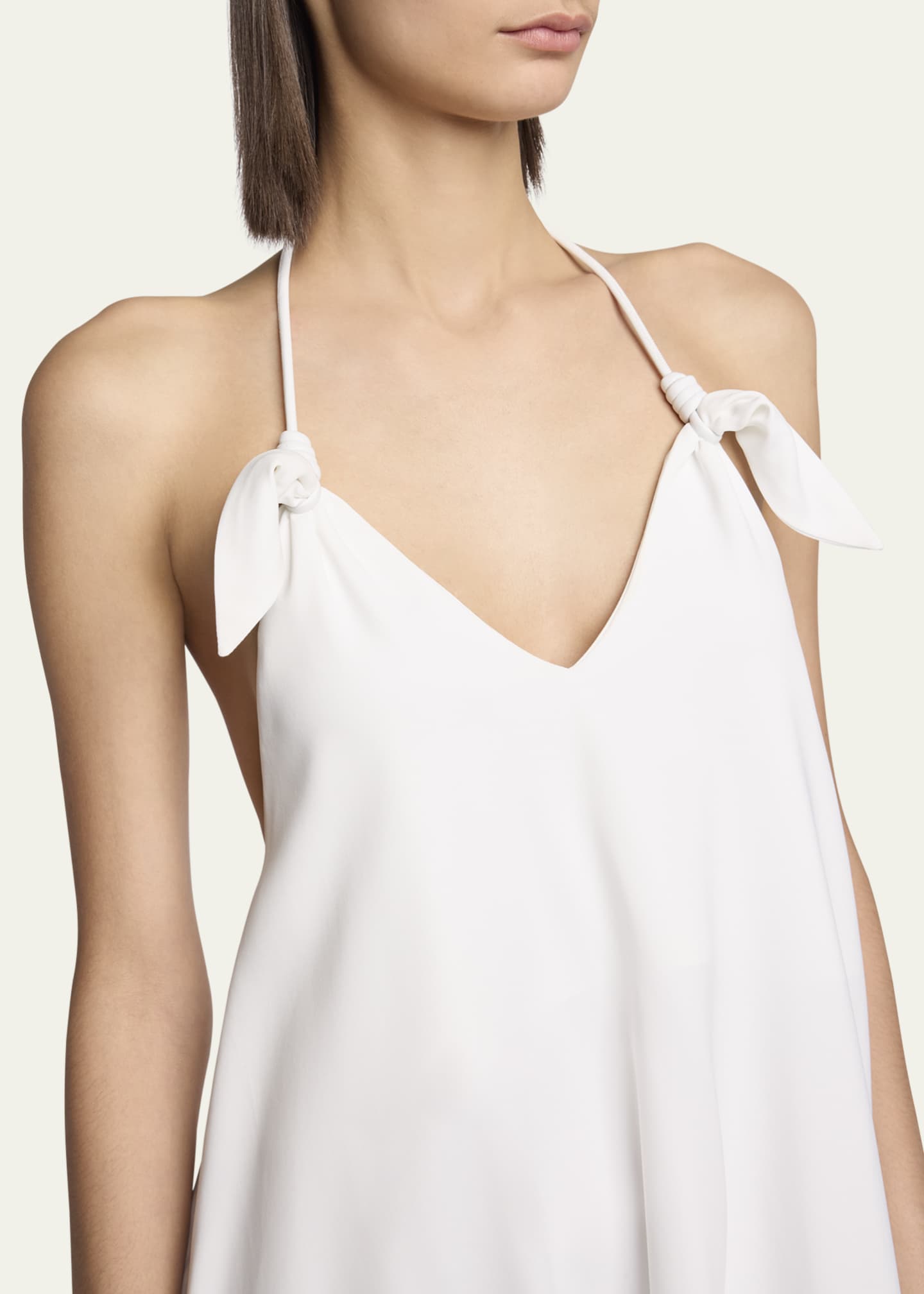 ワンピース Loewe Knot Dress Loewe Halter Leather Knot Backless Mini Dress - Bergdorf Goodman