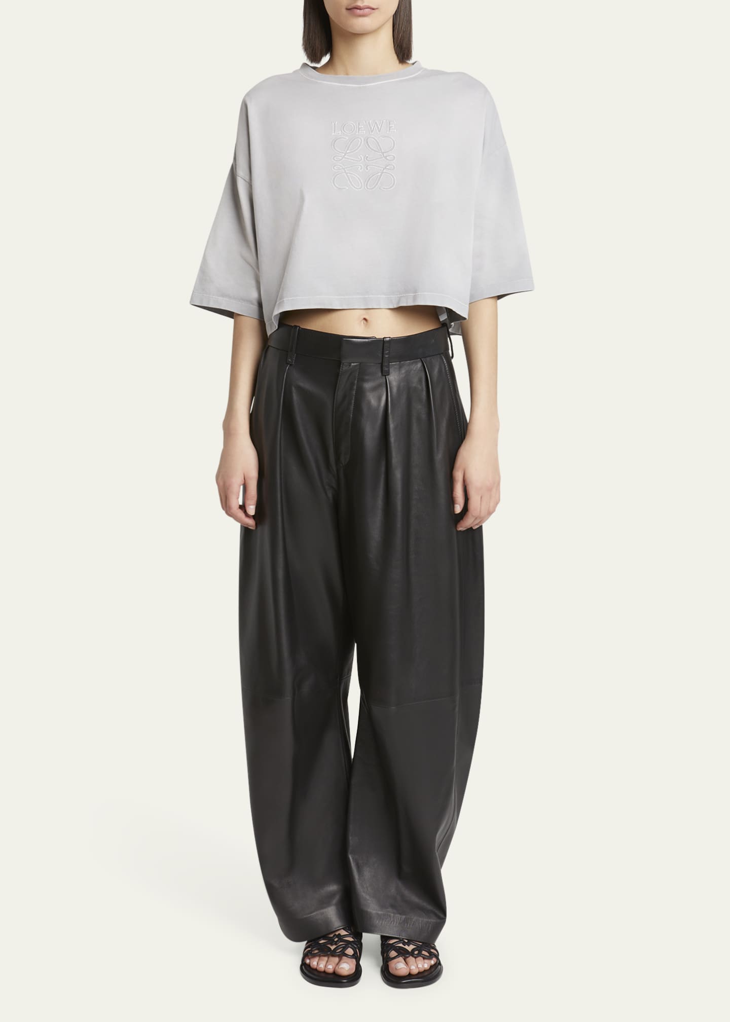 Loewe Cropped Logo T-Shirt Image 2 of 5