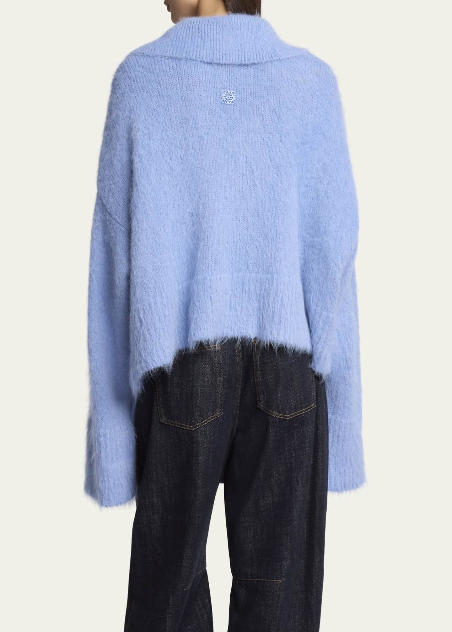 Loewe Johnny Collar Wool Oversized Sweater Image 3 of 5