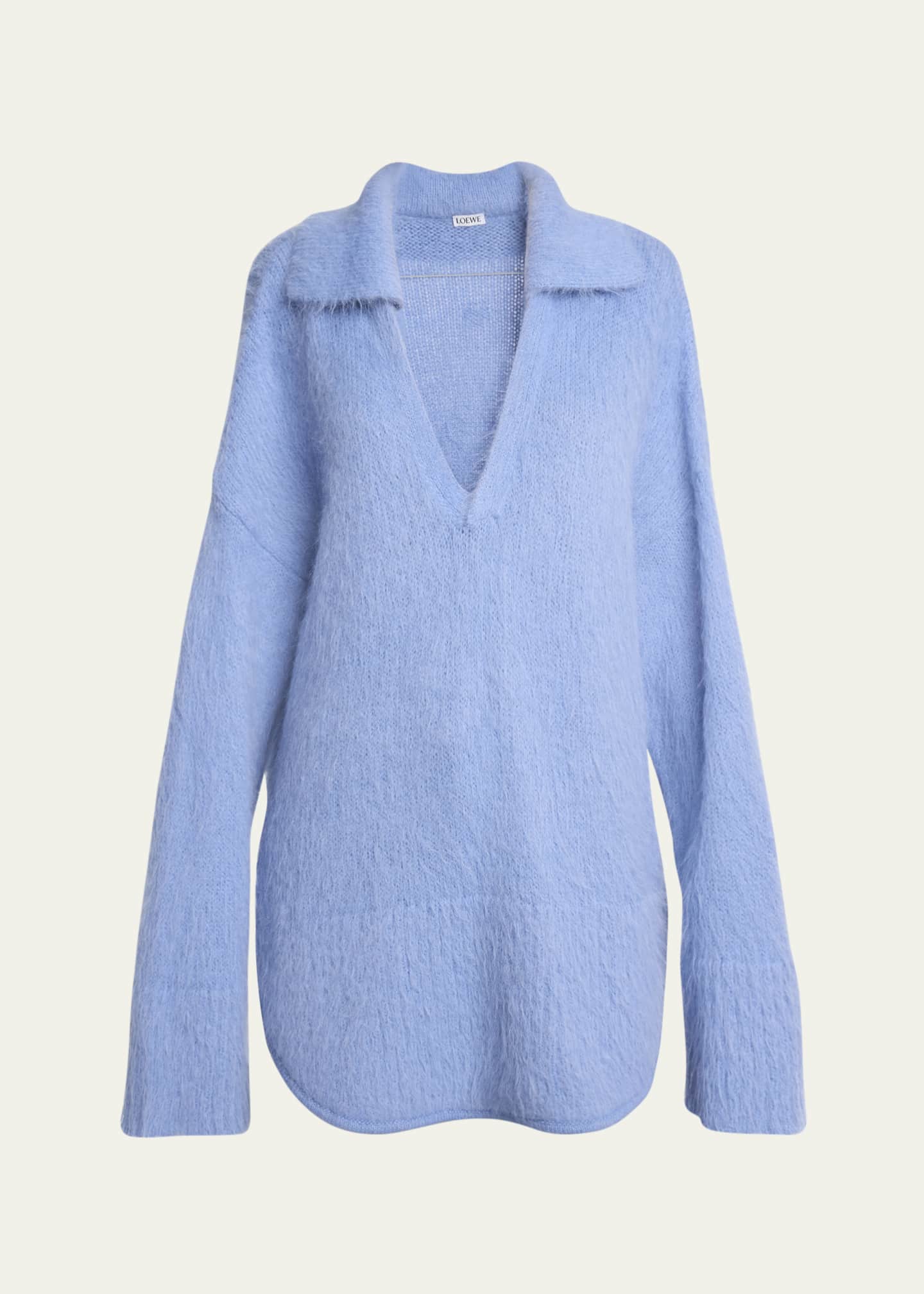 Loewe Johnny Collar Wool Oversized Sweater Image 1 of 5