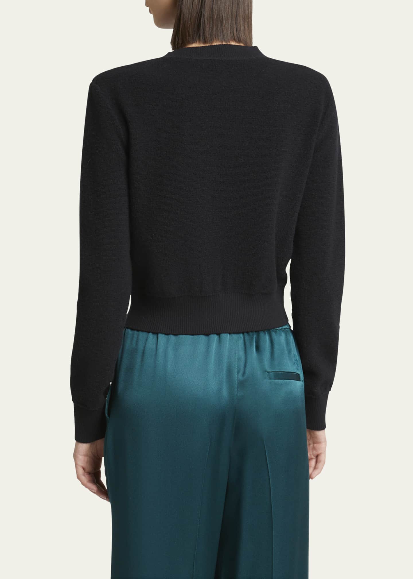 Loewe Cropped Anagram Wool Sweater Image 3 of 5