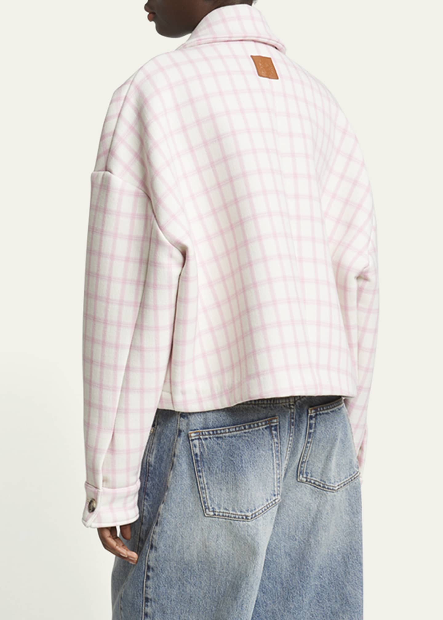 Loewe Plaid Boxy Wool Jacket Image 3 of 5