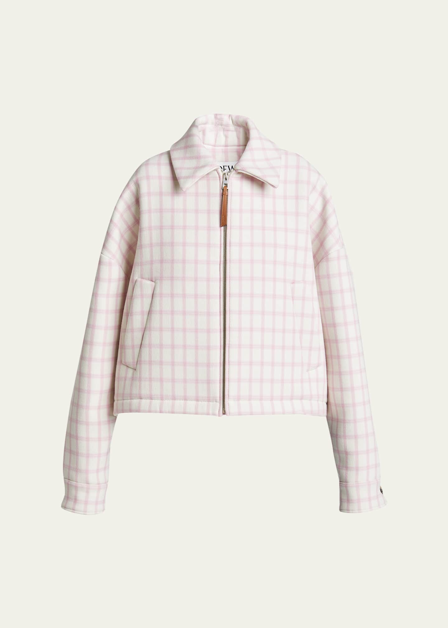Loewe Plaid Boxy Wool Jacket Image 1 of 5