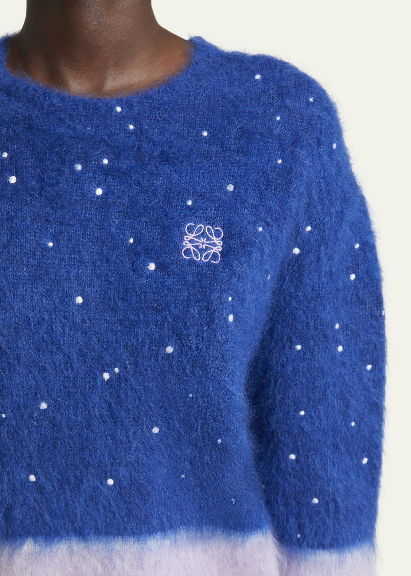 Loewe Bi-Color Crystal Fuzzy Sweater Image 5 of 5