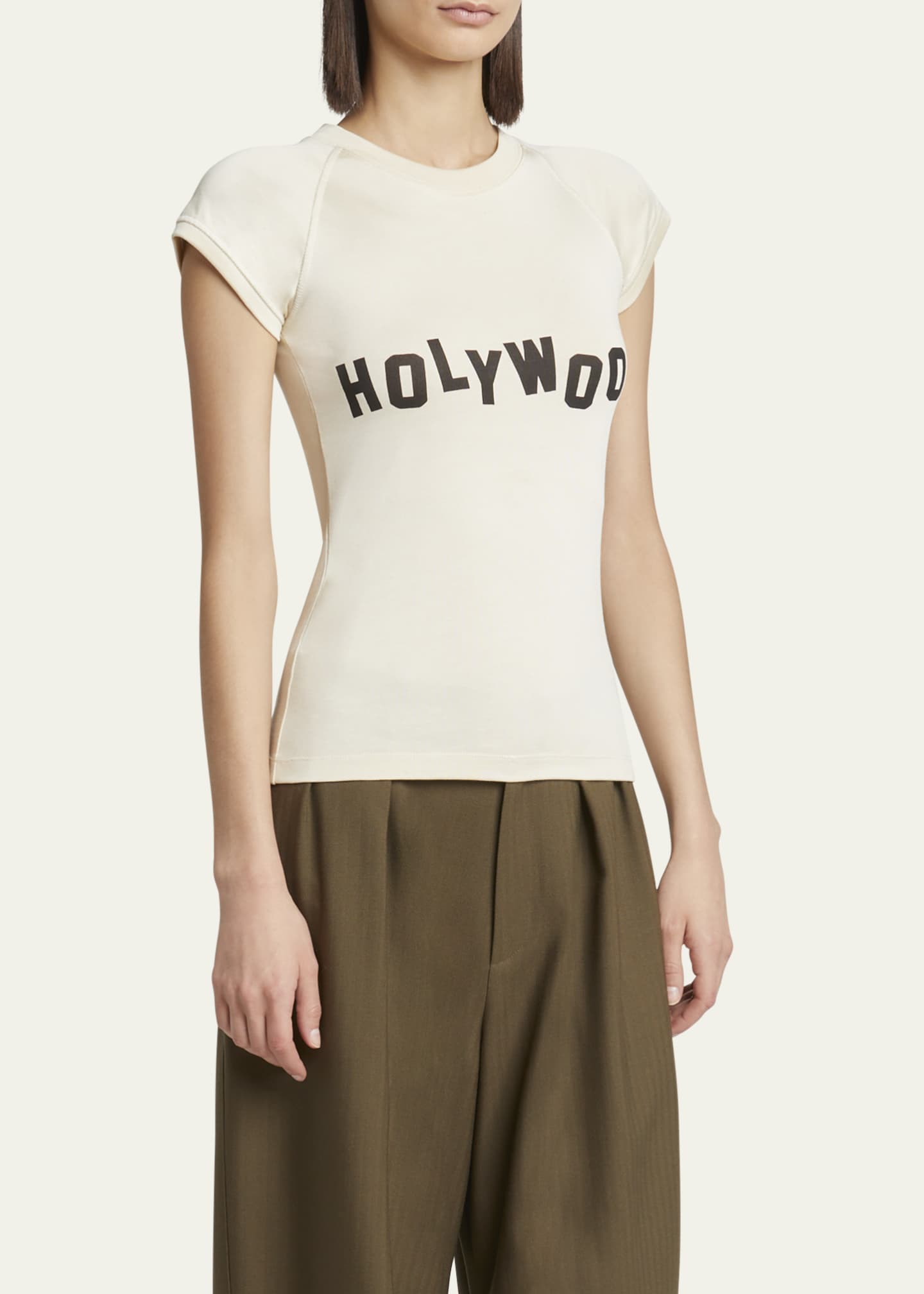 Loewe Holywood Print Short Sleeve T-Shirt Image 4 of 5