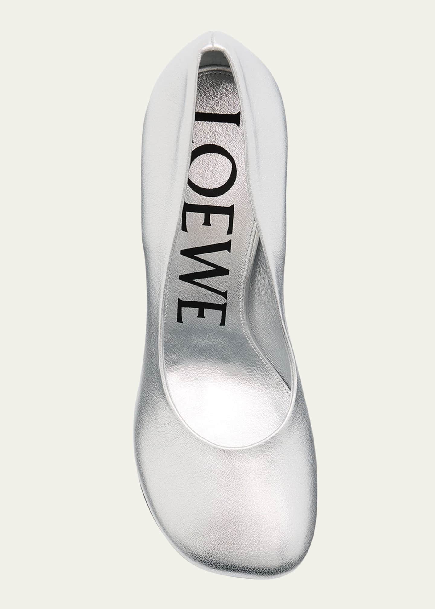 Loewe Toy Metallic Leather Stiletto Pumps Image 6 of 6