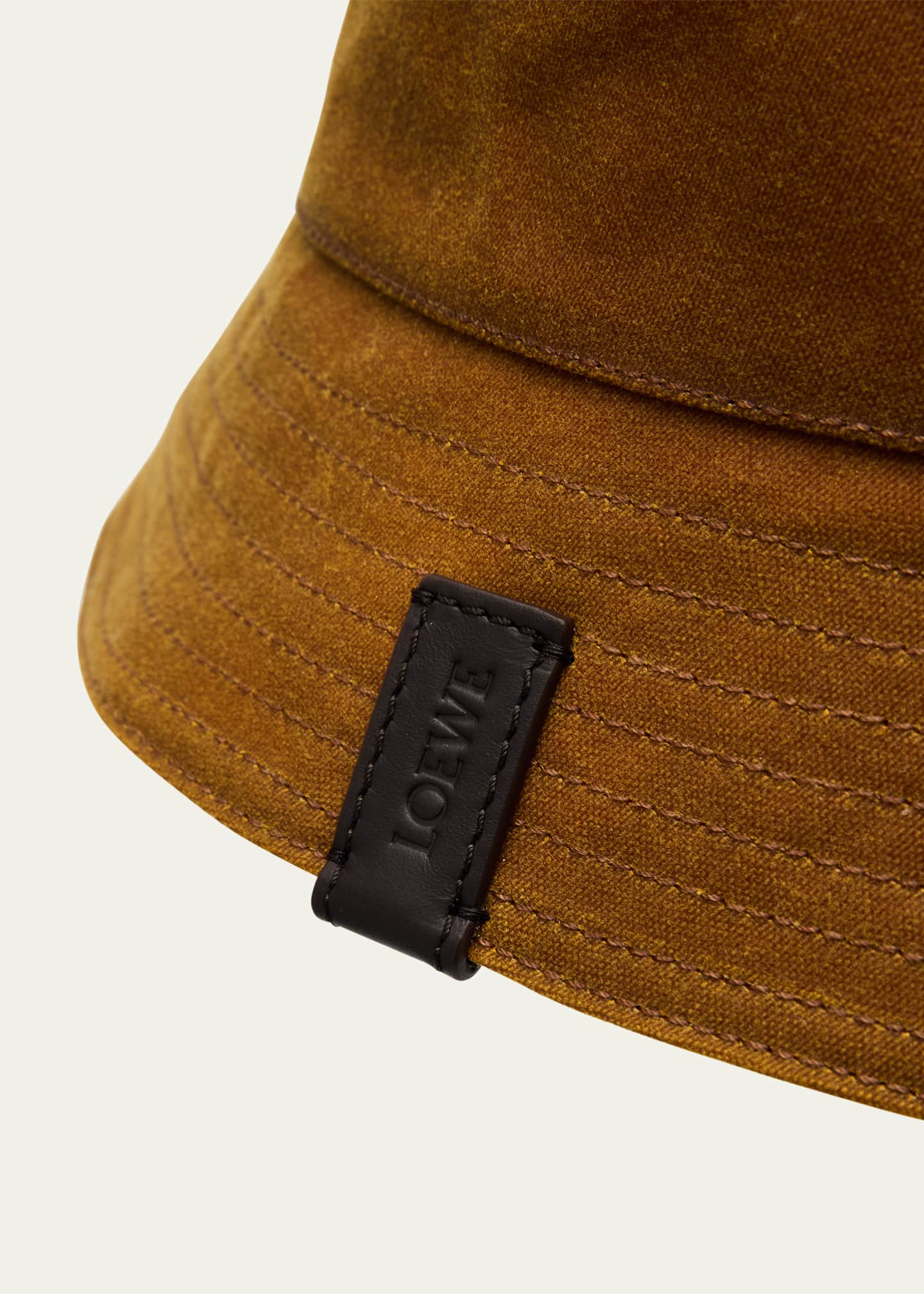 Loewe Men's Waxed Canvas and Tartan Reversible Bucket Hat Image 2 of 2