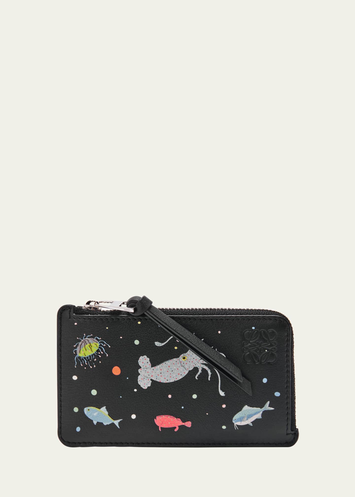 Loewe Men's Deep Sea Coin Card Holder Image 1 of 3