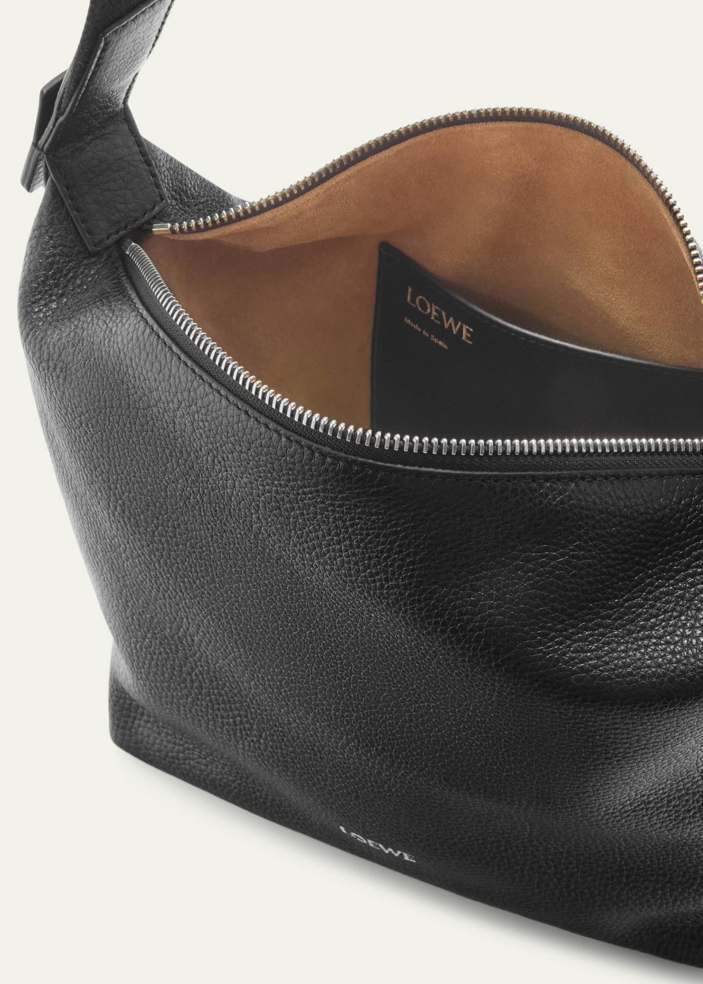Loewe Men's Cubi Small Crossbody Bag in Grained Calfskin Image 4 of 5