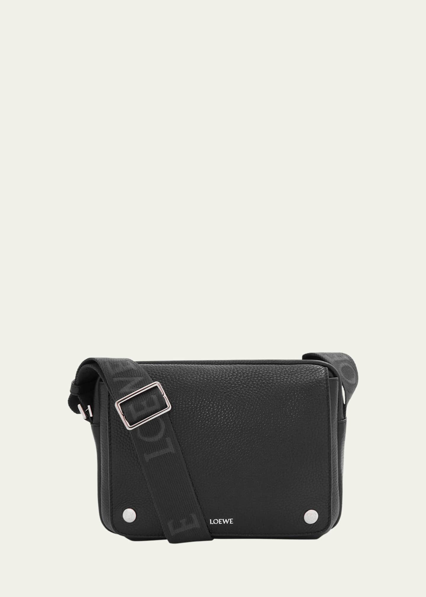 Loewe Men's XS Pebble Leather Messenger Bag