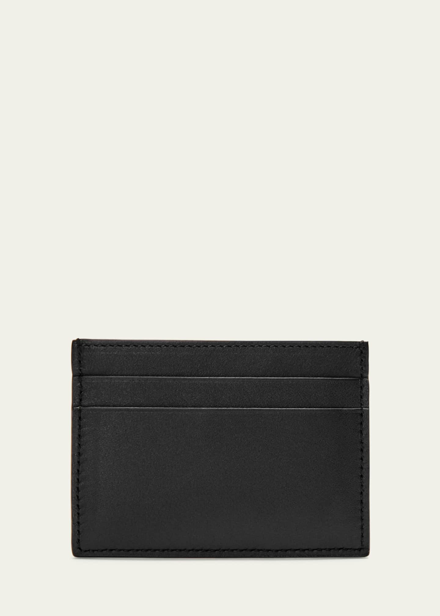 Loewe Men's Deep Sea Leather Card Holder Image 2 of 3
