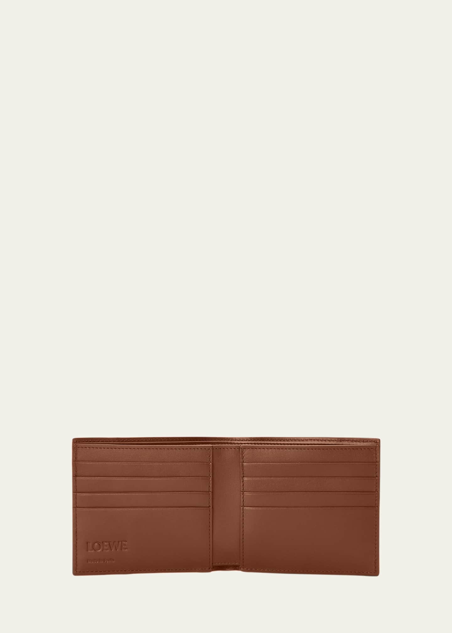 Men's Puzzle Edge Leather Bifold Wallet