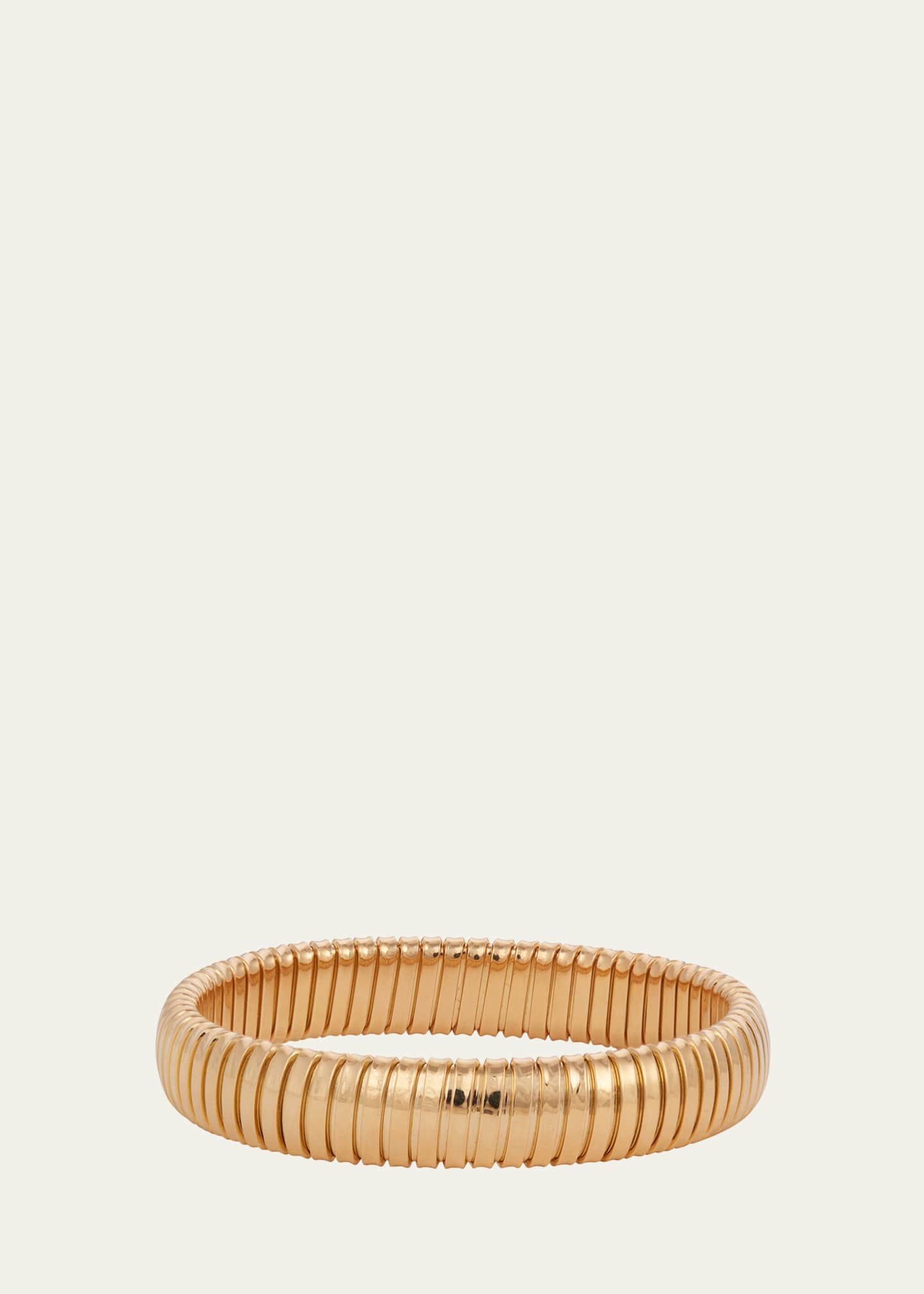 Sidney Garber 18K Yellow Gold Rolling Single Band Bracelet