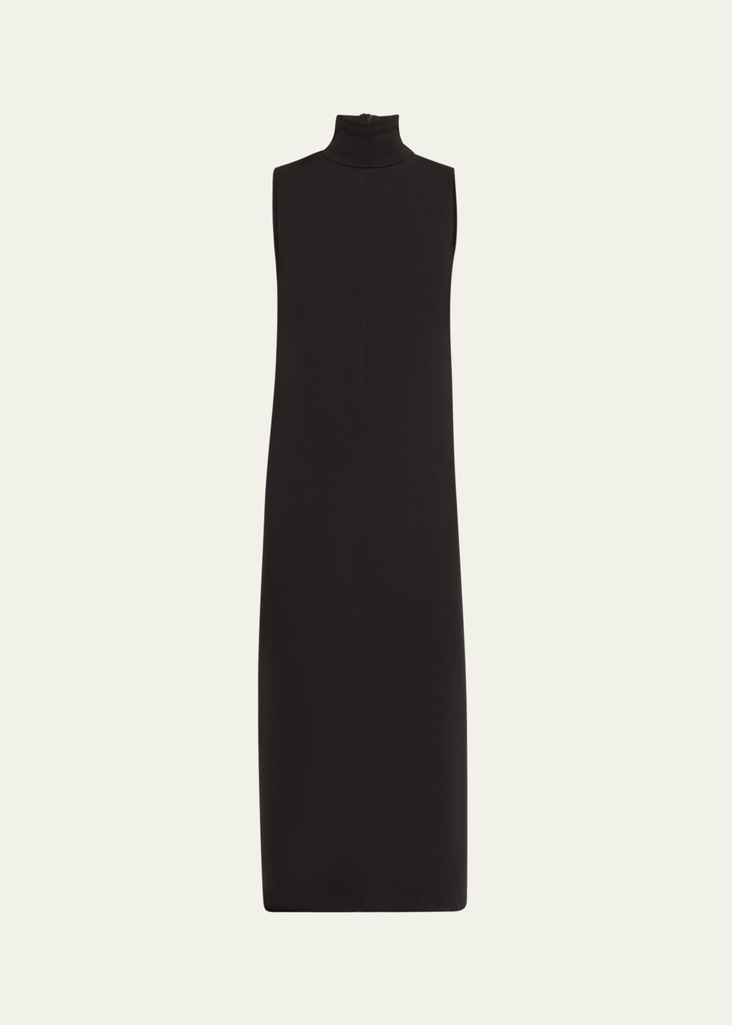 Vince Sleeveless Turtleneck Midi Dress