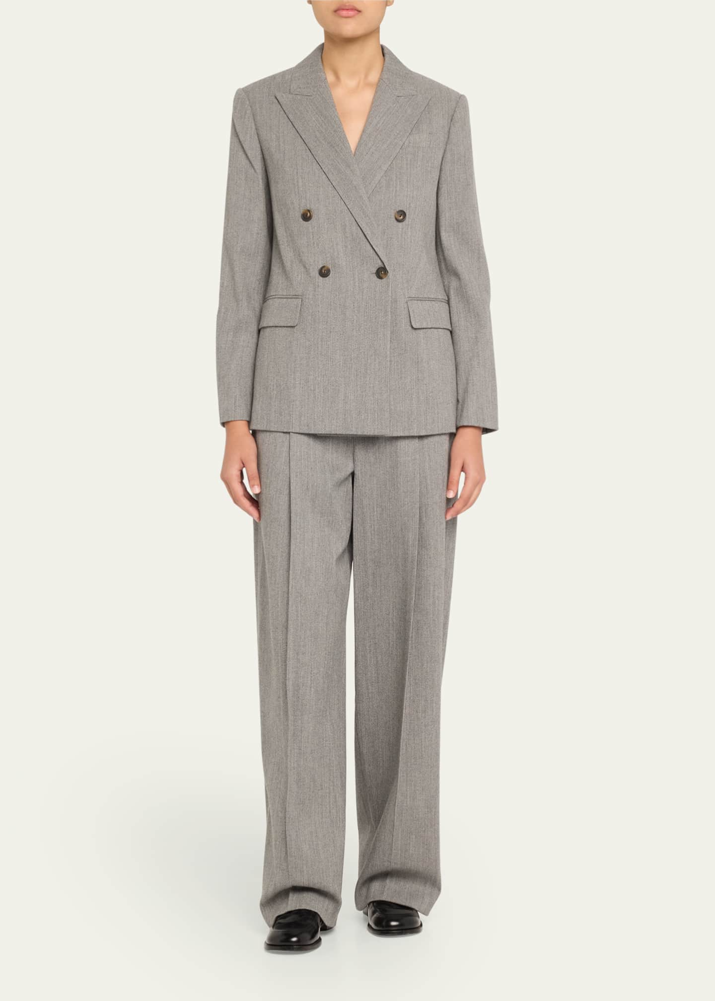 Vince High-Rise Wool Twill Trousers Image 2 of 5