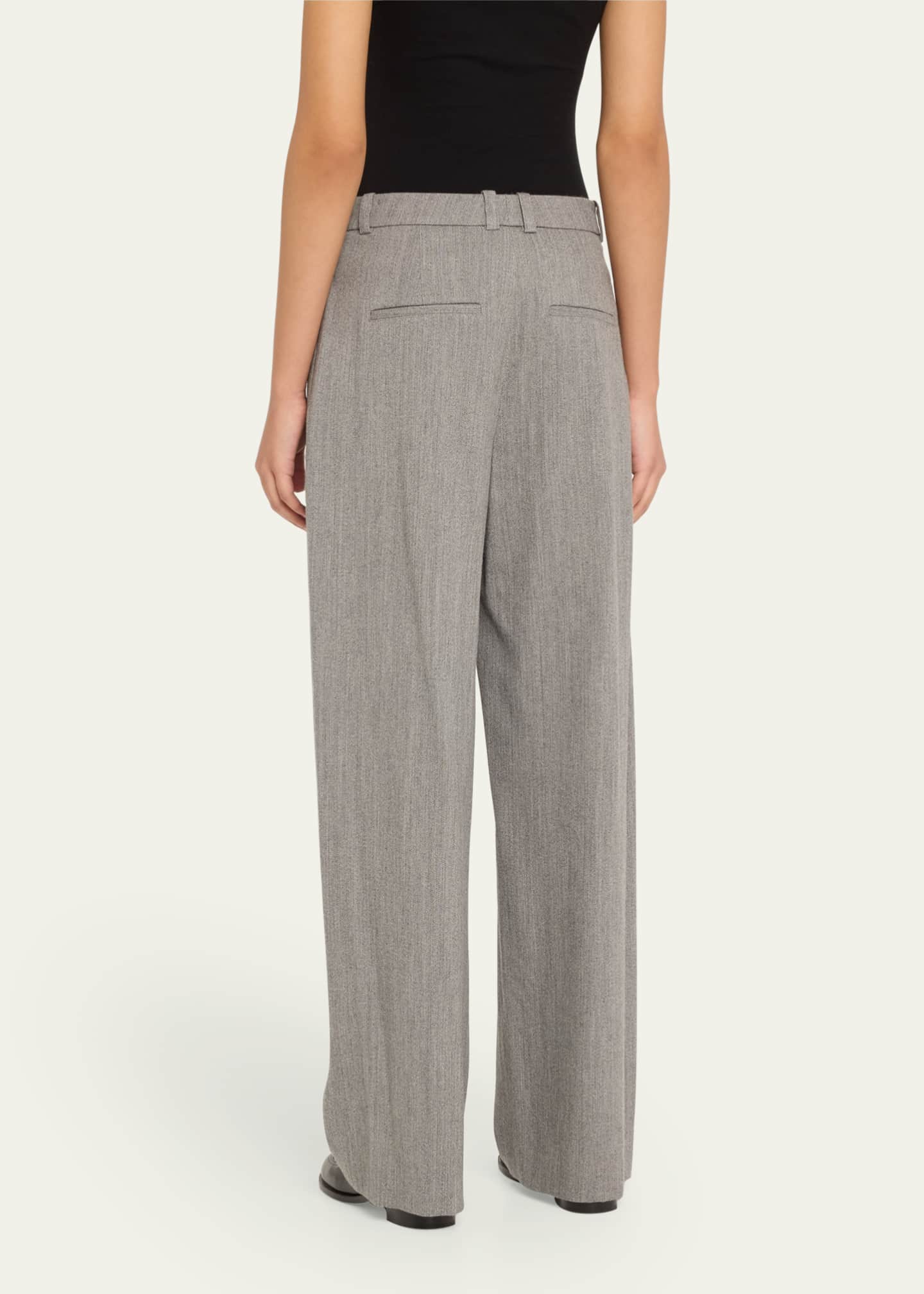 Vince High-Rise Wool Twill Trousers Image 3 of 5