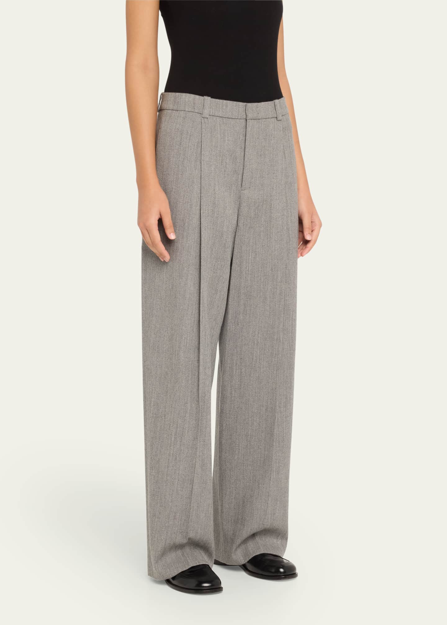 Vince High-Rise Wool Twill Trousers Image 4 of 5