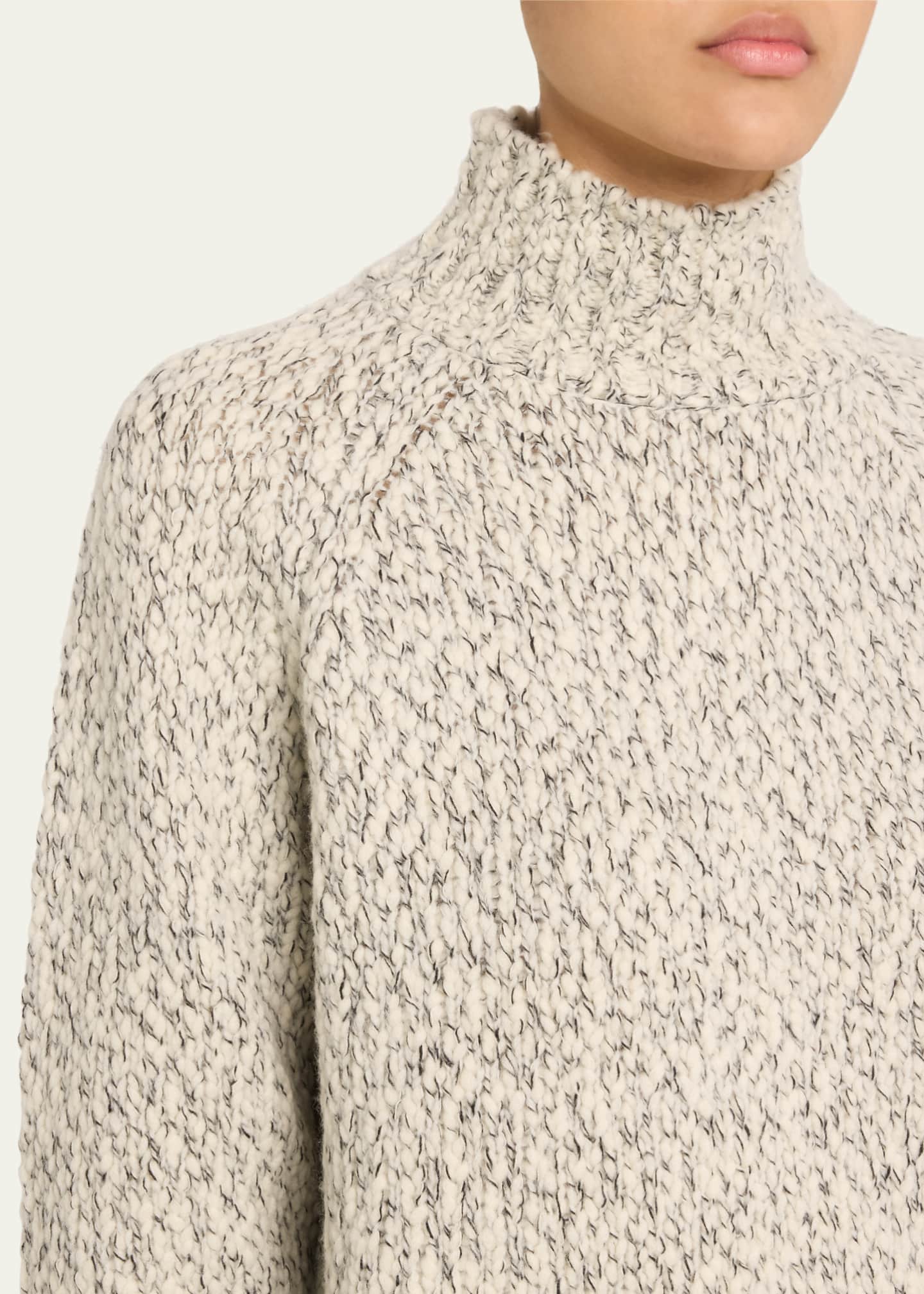 Textured turtleneck sweater cheap