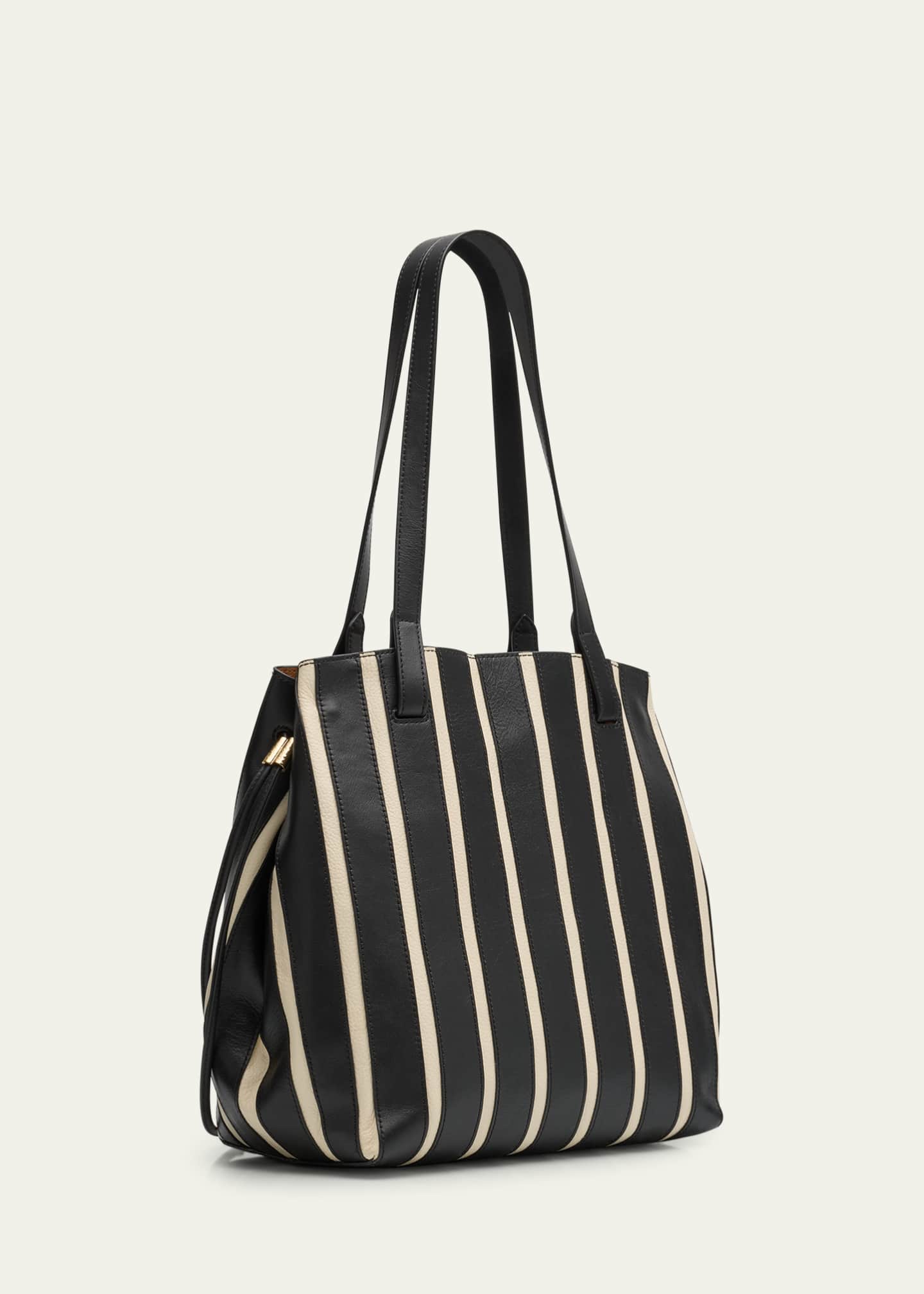 Ulla Johnson Alma Striped Leather Everyday Tote Bag Image 2 of 4