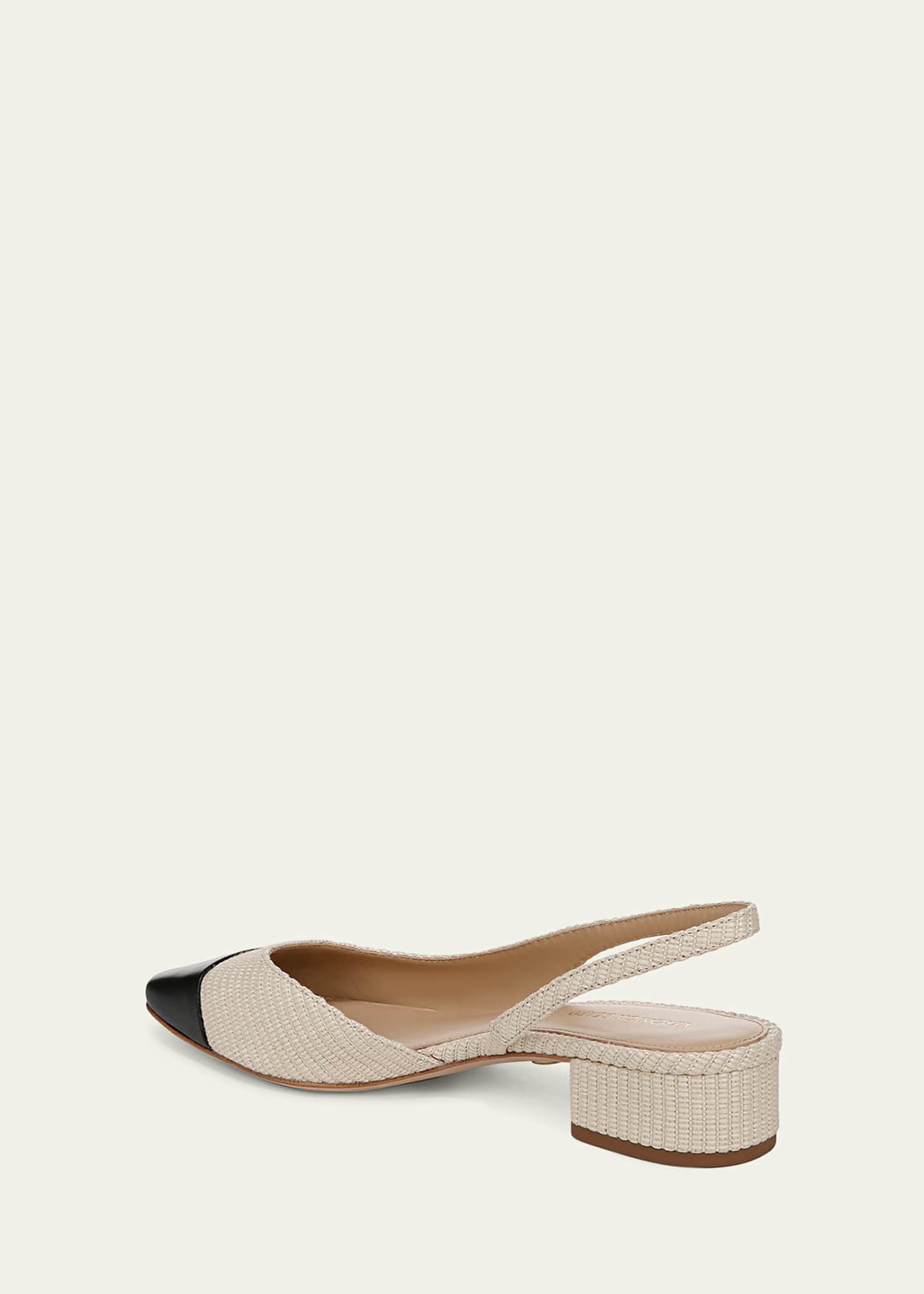 Veronica Beard Cecile Bicolor Slingback Ballerina Pumps Image 2 of 2