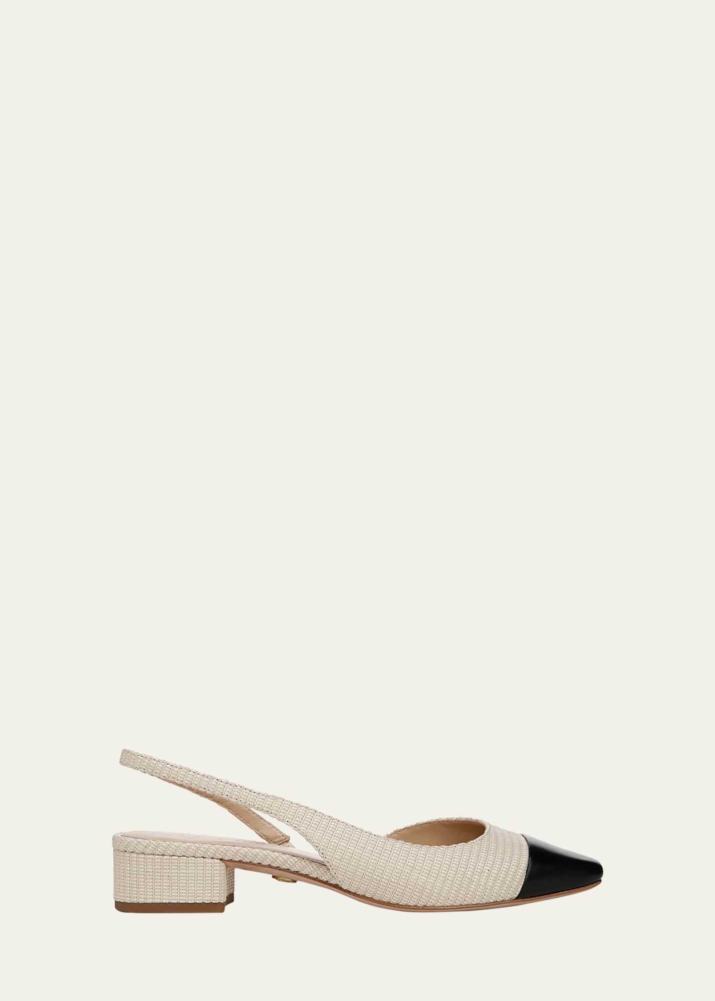 Veronica Beard Cecile Bicolor Slingback Ballerina Pumps Image 1 of 2