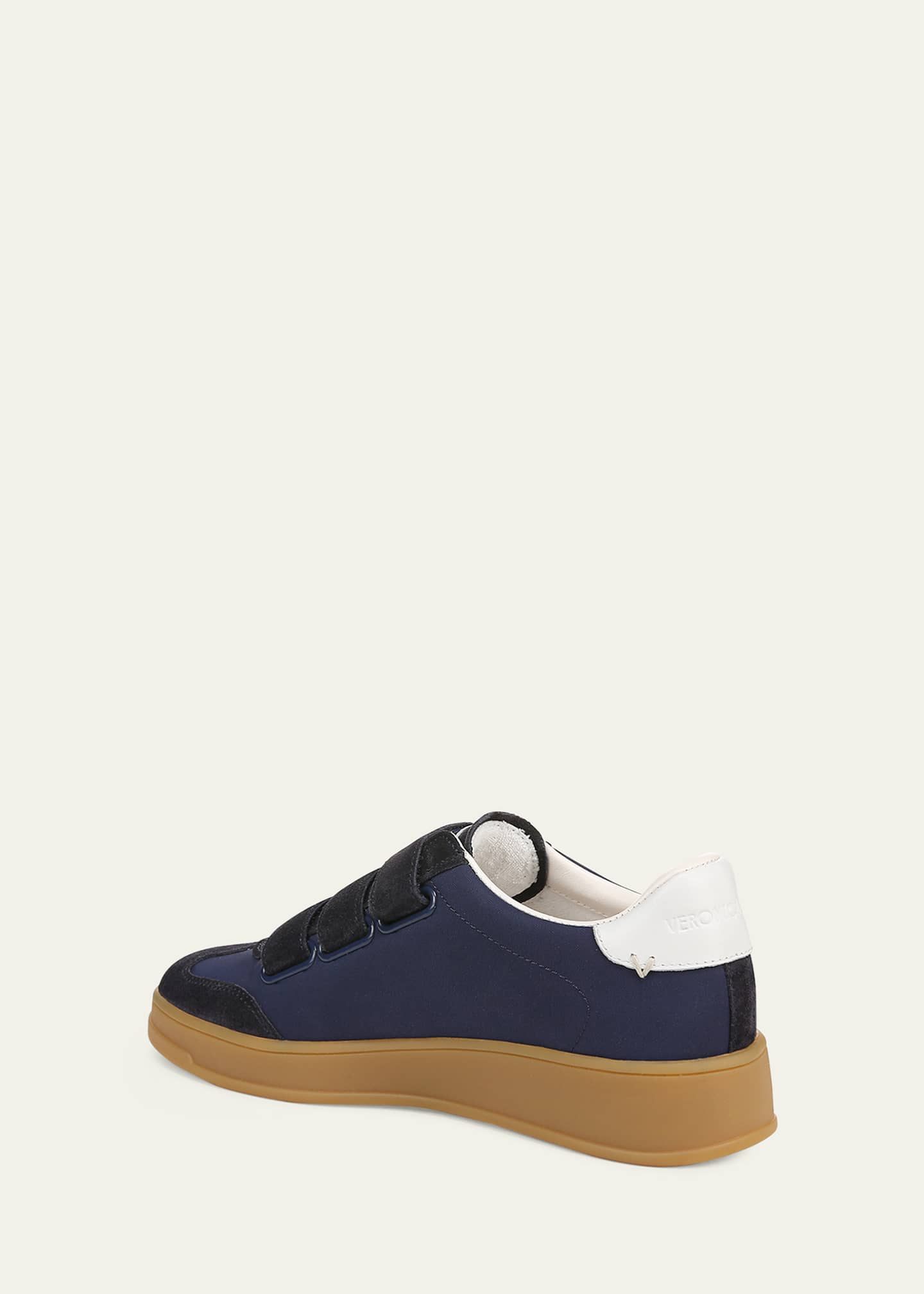Veronica Beard Reagan Mixed Leather Triple-Grip Sneakers Image 2 of 2