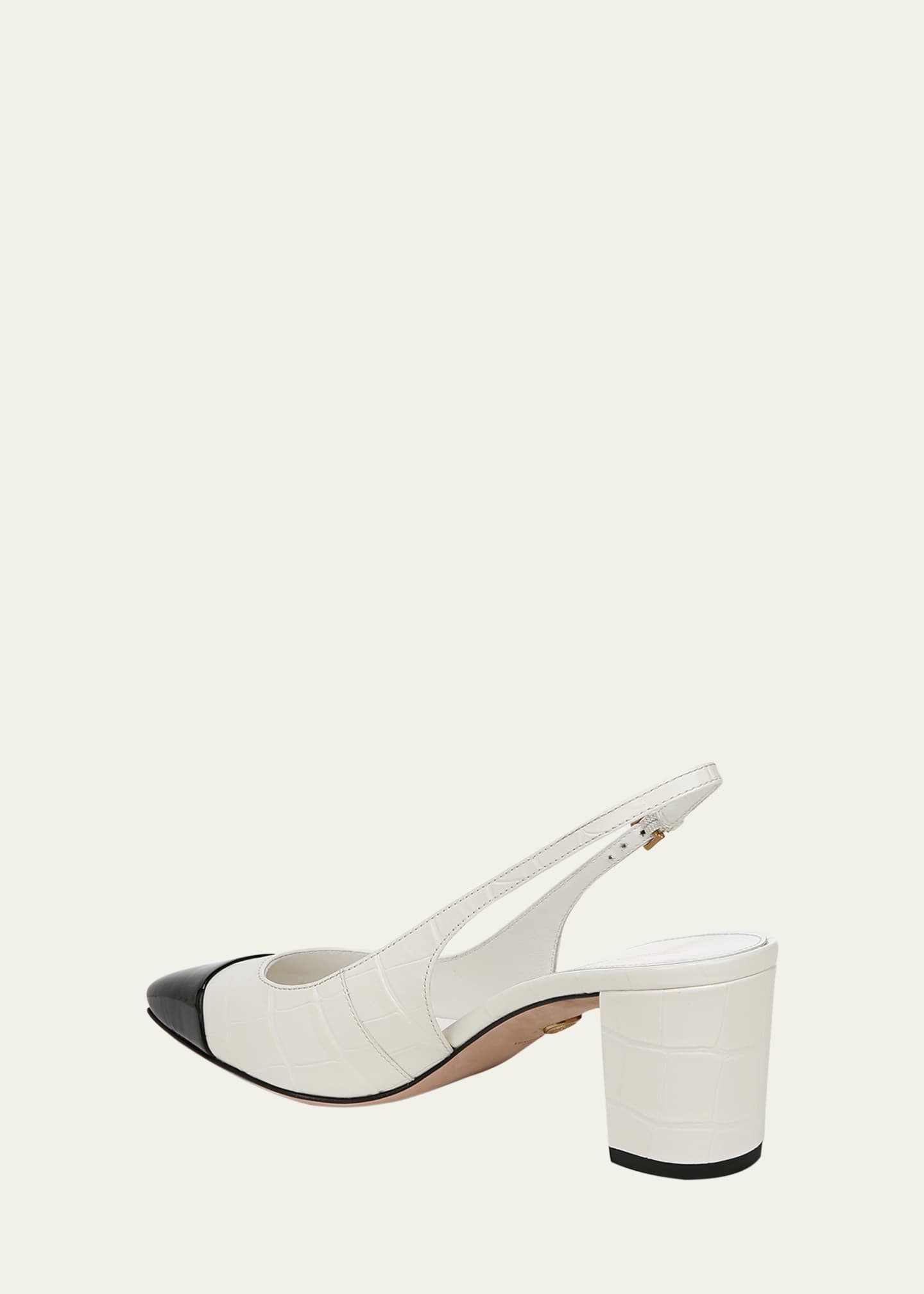 Veronica Beard Cecile Cap-Toe Slingback Pumps Image 4 of 6
