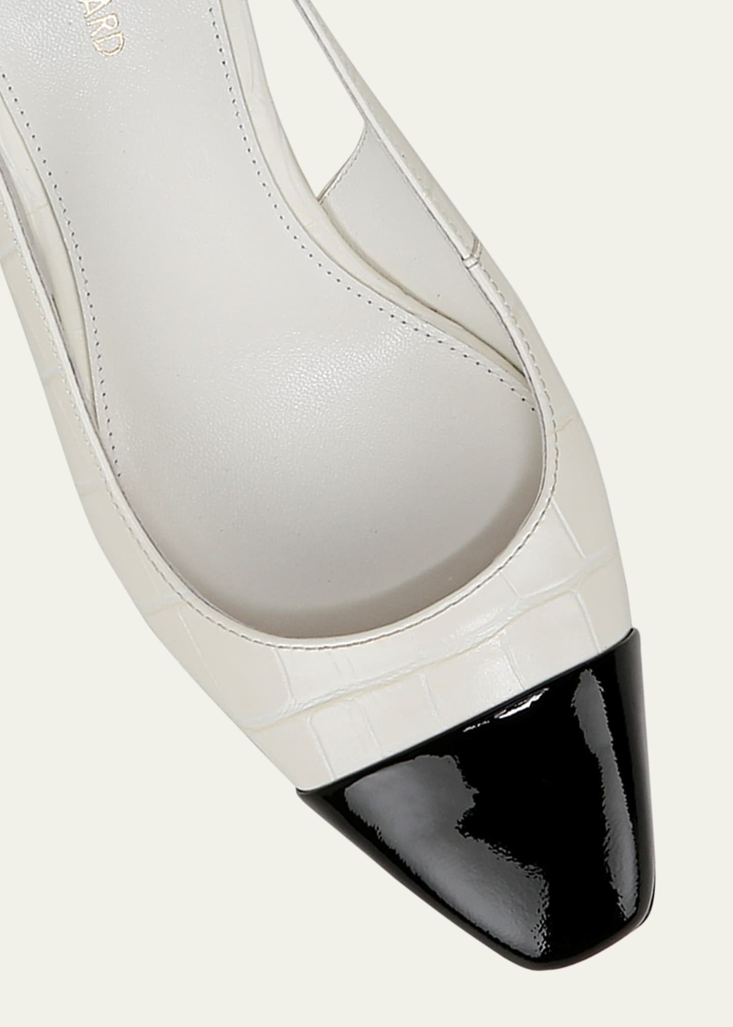 Veronica Beard Cecile Cap-Toe Slingback Pumps Image 5 of 6