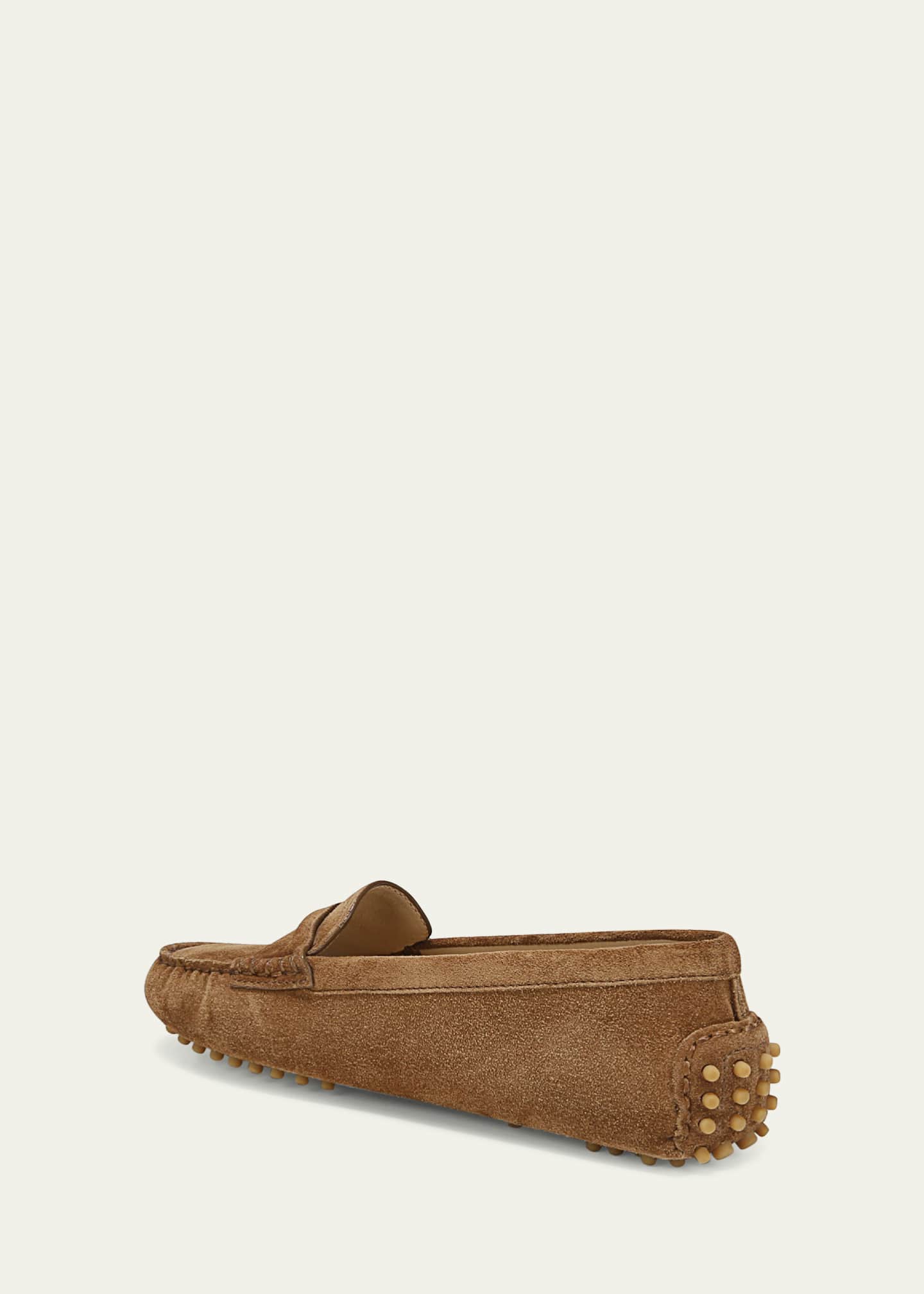 Veronica Beard Jia Suede Driver Penny Loafers Image 3 of 4
