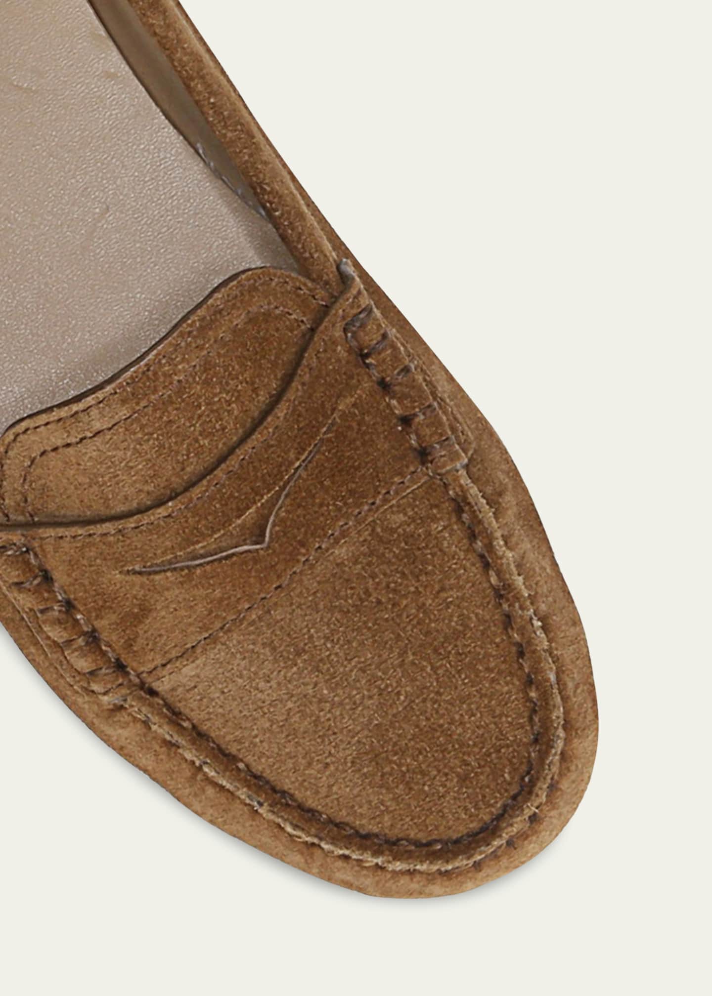 Veronica Beard Jia Suede Driver Penny Loafers Image 4 of 4