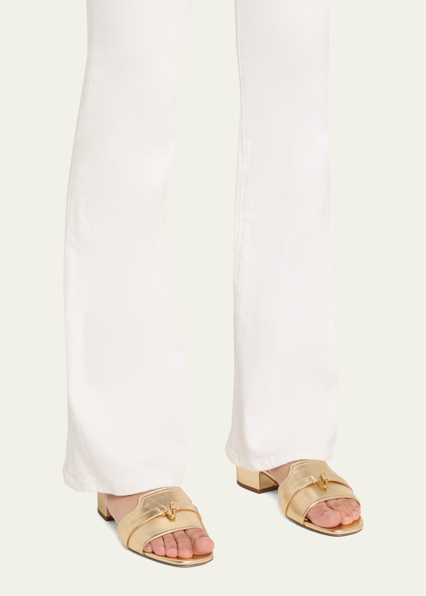 Veronica Beard Annette Metallic Medallion Mule Sandals Image 2 of 5