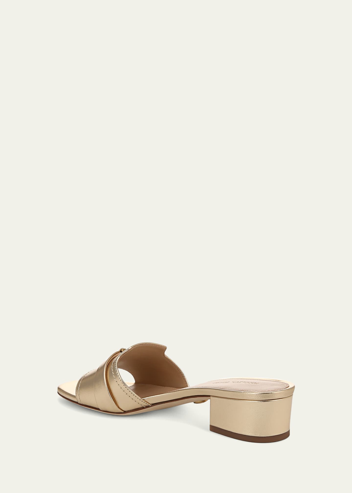 Veronica Beard Annette Metallic Medallion Mule Sandals Image 4 of 5