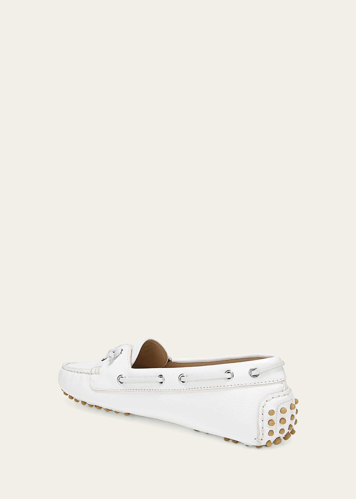 Veronica Beard Jia Leather Driver Boat Loafers Image 4 of 6