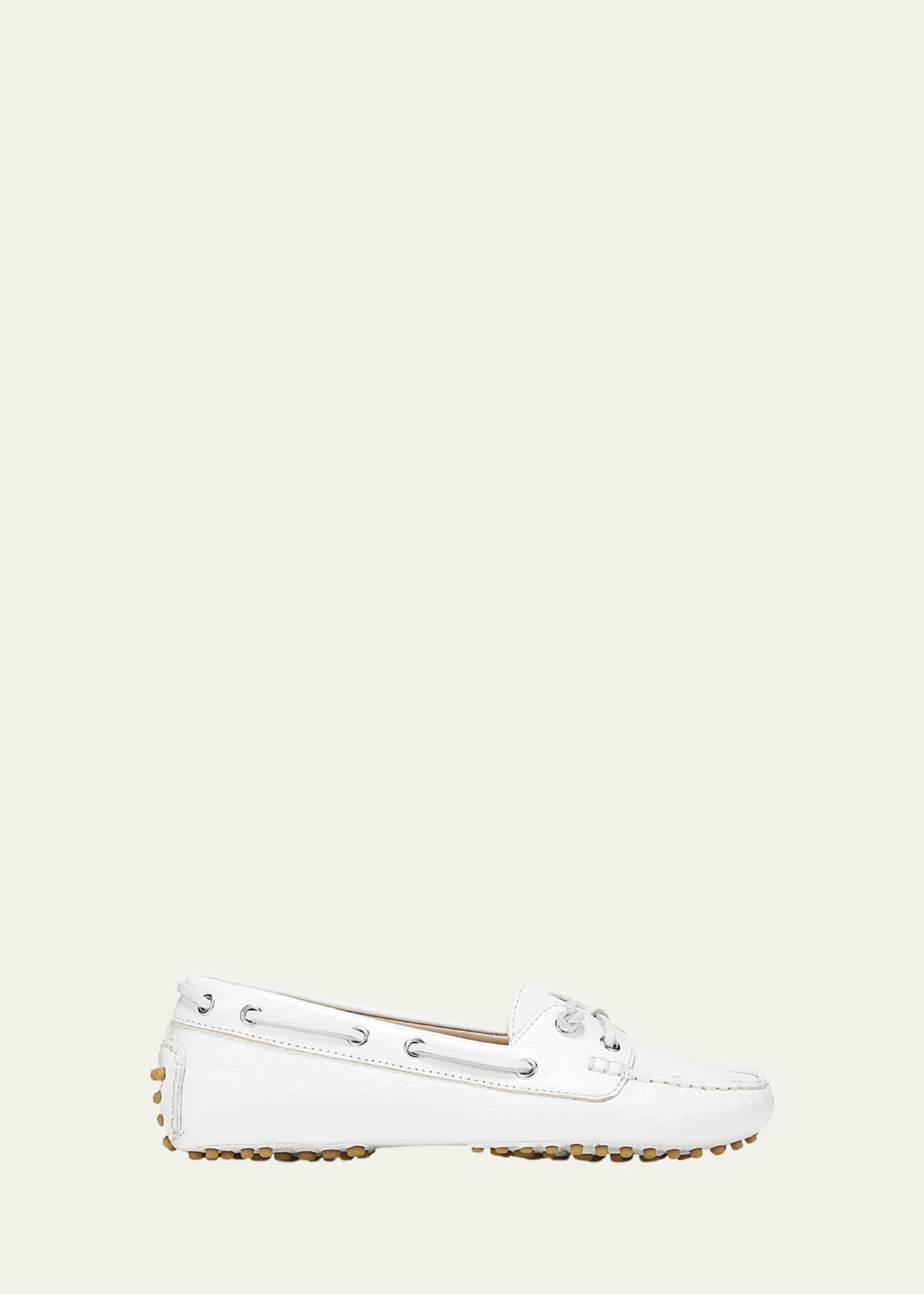 Veronica Beard Jia Leather Driver Boat Loafers Image 1 of 6