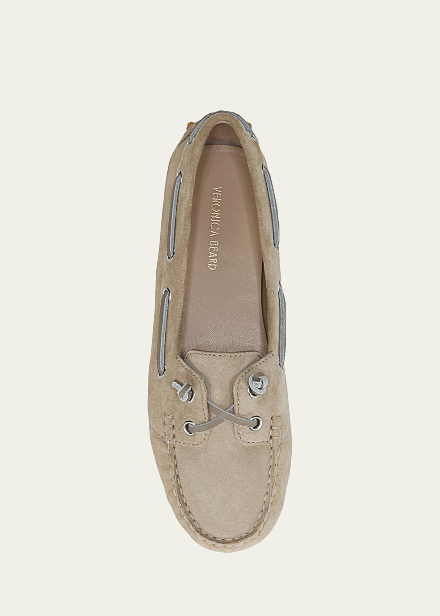 Veronica Beard Jia Leather Driver Boat Loafers Image 6 of 6