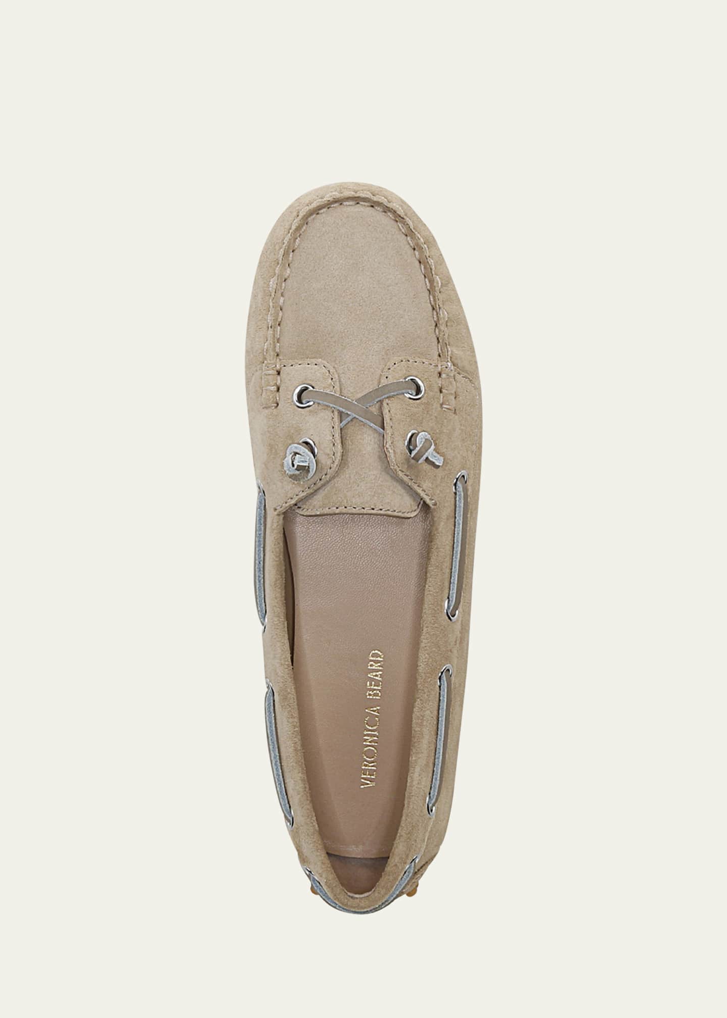 Veronica Beard Jia Leather Driver Boat Loafers Image 5 of 6