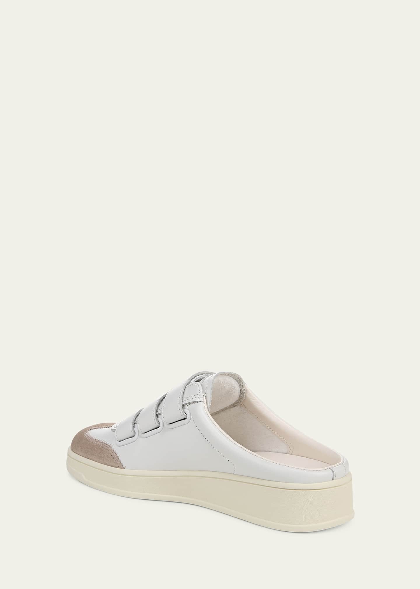 Veronica Beard Reagan Mixed Leather Triple-Grip Sneaker Mules Image 3 of 4