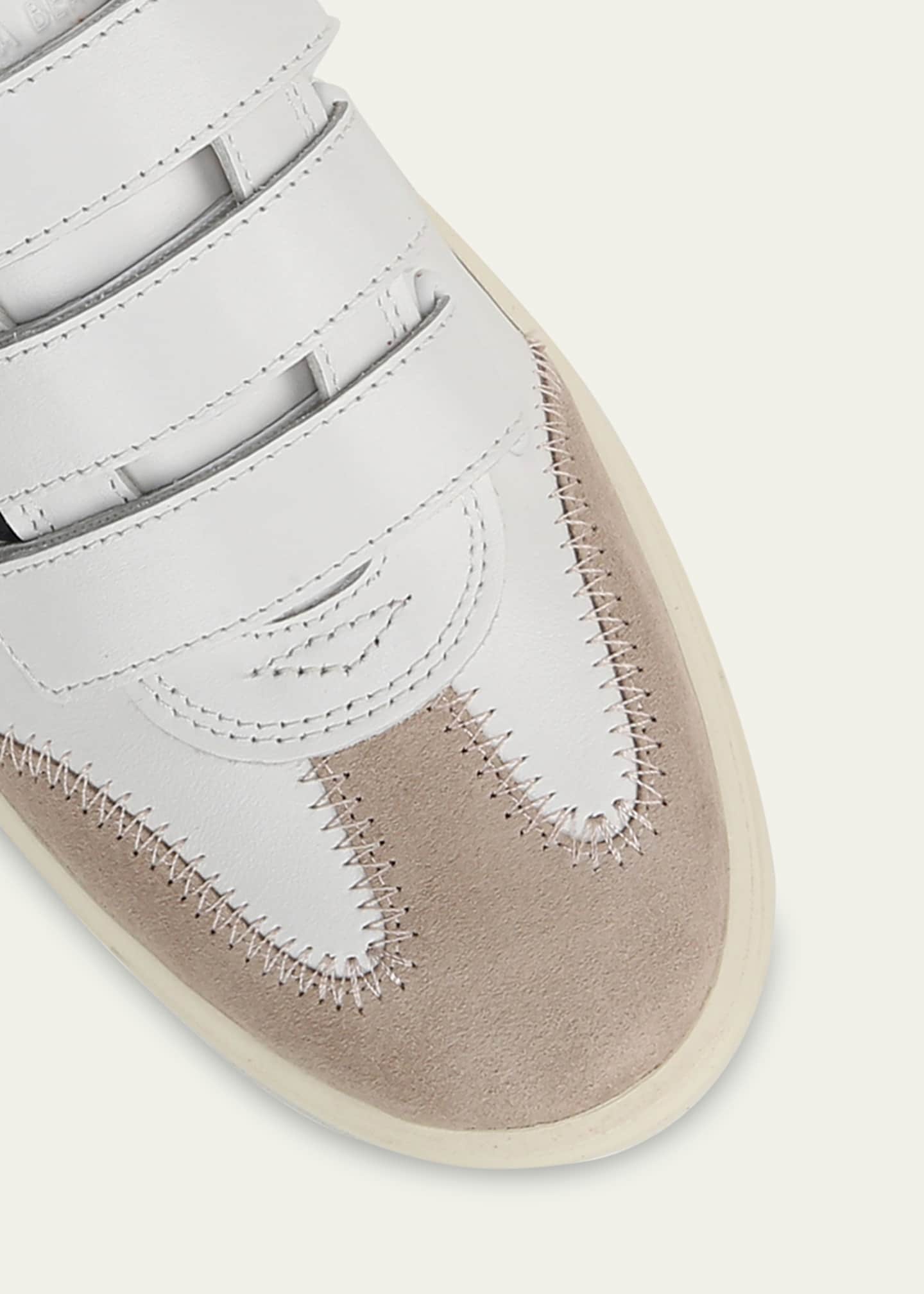 Veronica Beard Reagan Mixed Leather Triple-Grip Mule Sneakers Image 4 of 4