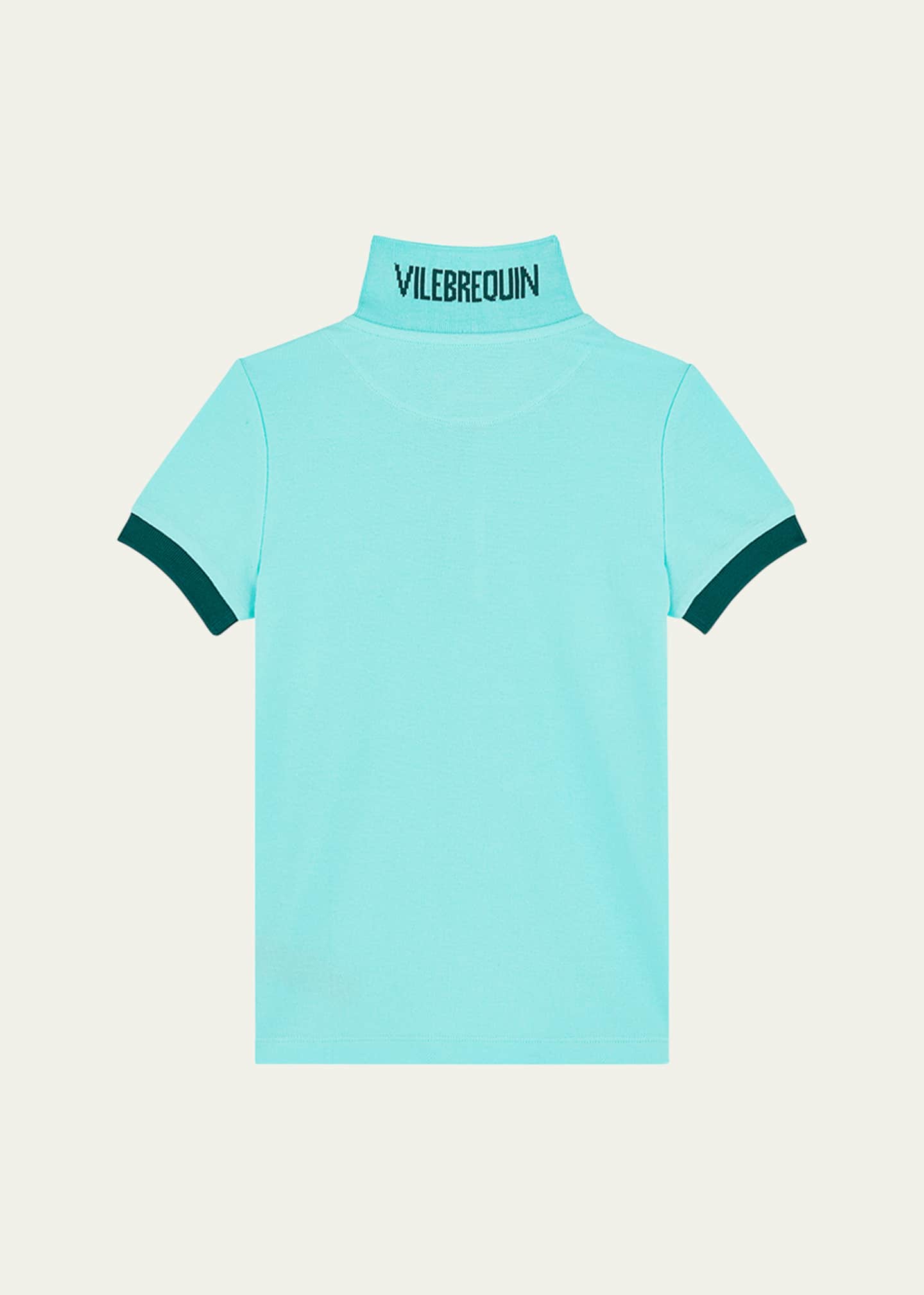 Vilebrequin Boy's Organic Cotton Piqué Polo Shirt, Size 2-14 Image 2 of 2