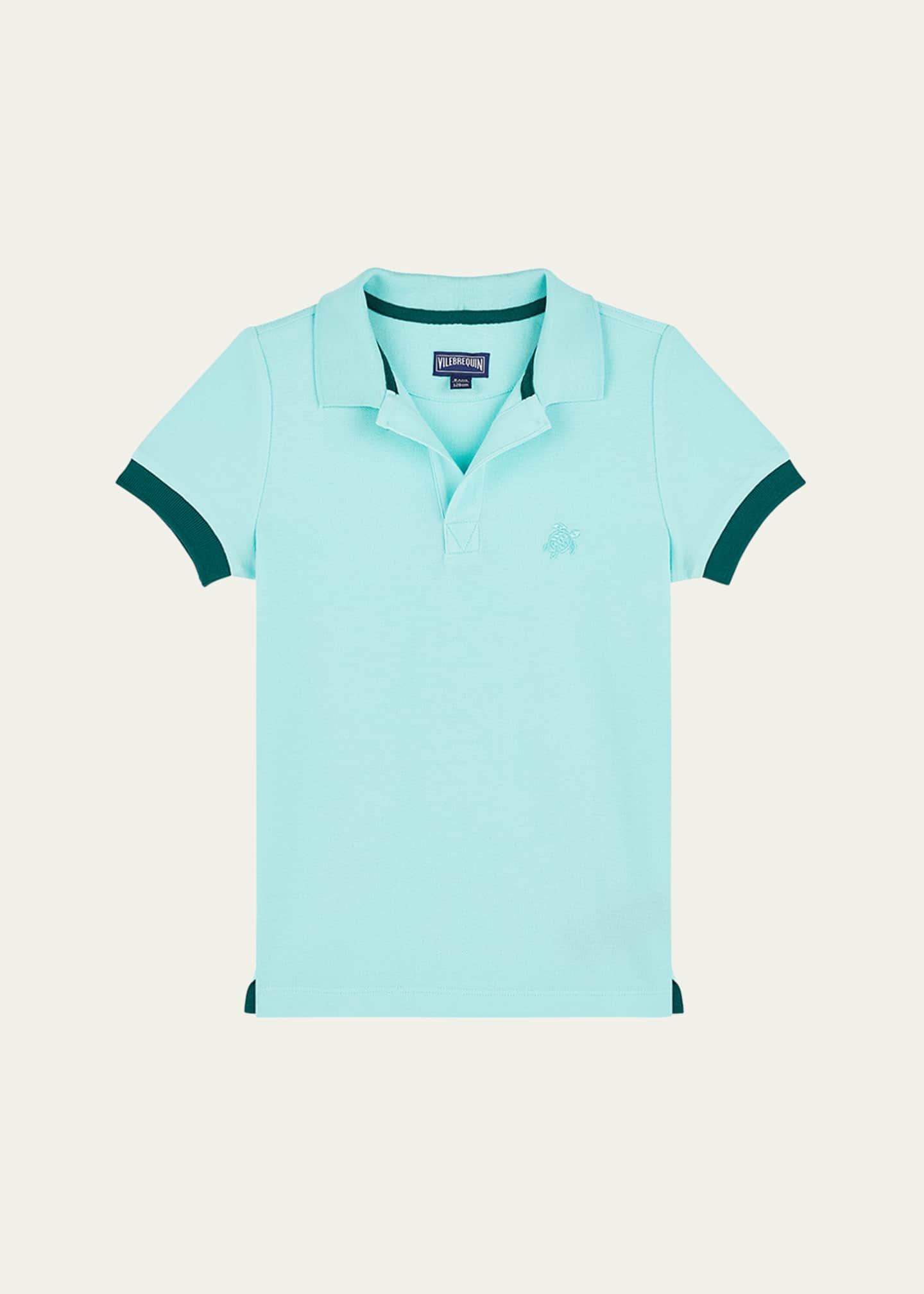 Vilebrequin Boy's Organic Cotton Piqué Polo Shirt, Size 2-14 Image 1 of 2