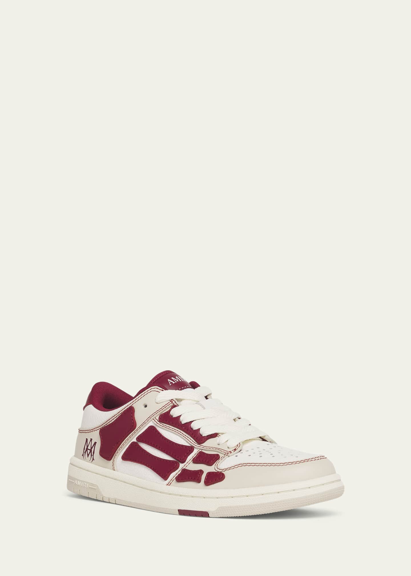 Amiri Skel Varsity Tricolor Low-Top Sneakers Image 3 of 6