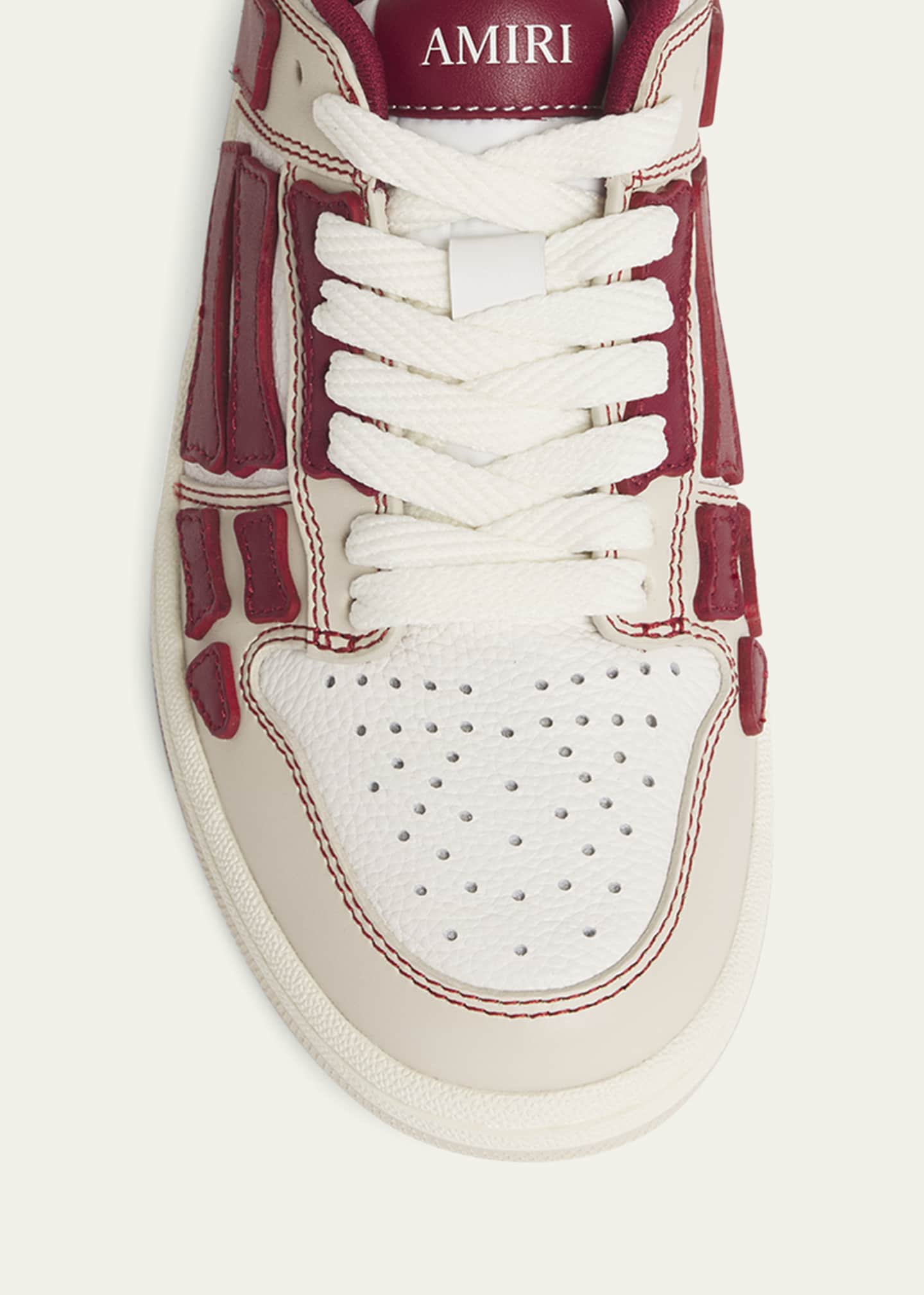 Amiri Skel Varsity Tricolor Low-Top Sneakers Image 6 of 6