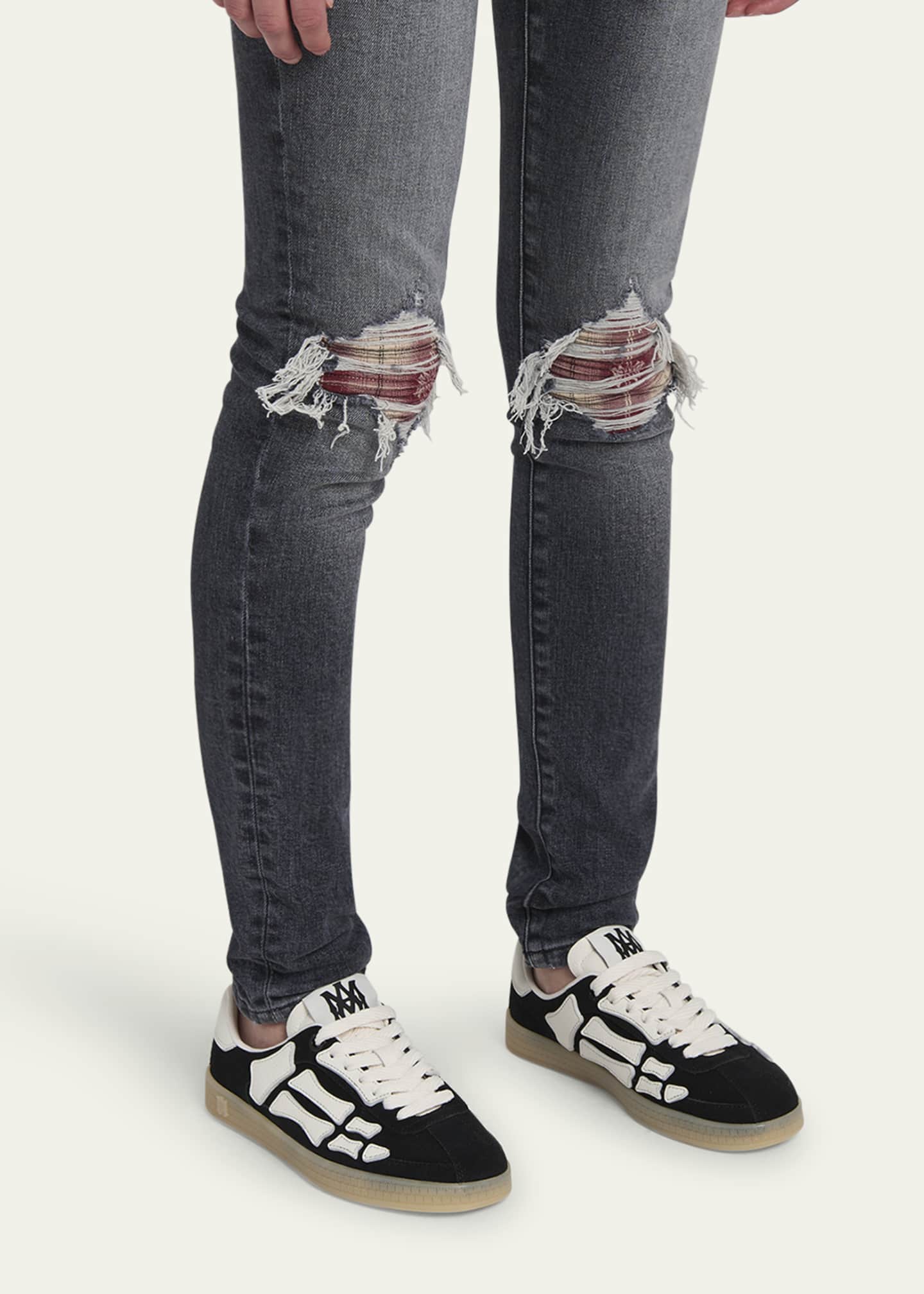 Pacific Bones Mixed Leather Sneakers