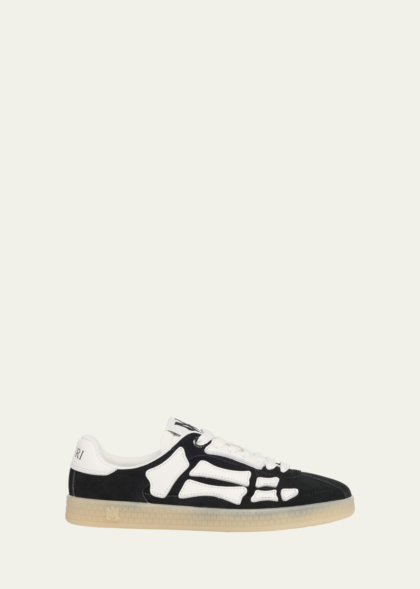 【抜け感と高級感】AMIRI ブラック Pacific Bones スニーカー Amiri Pacific Bones Leather Sneakers | Saks Fifth Avenue