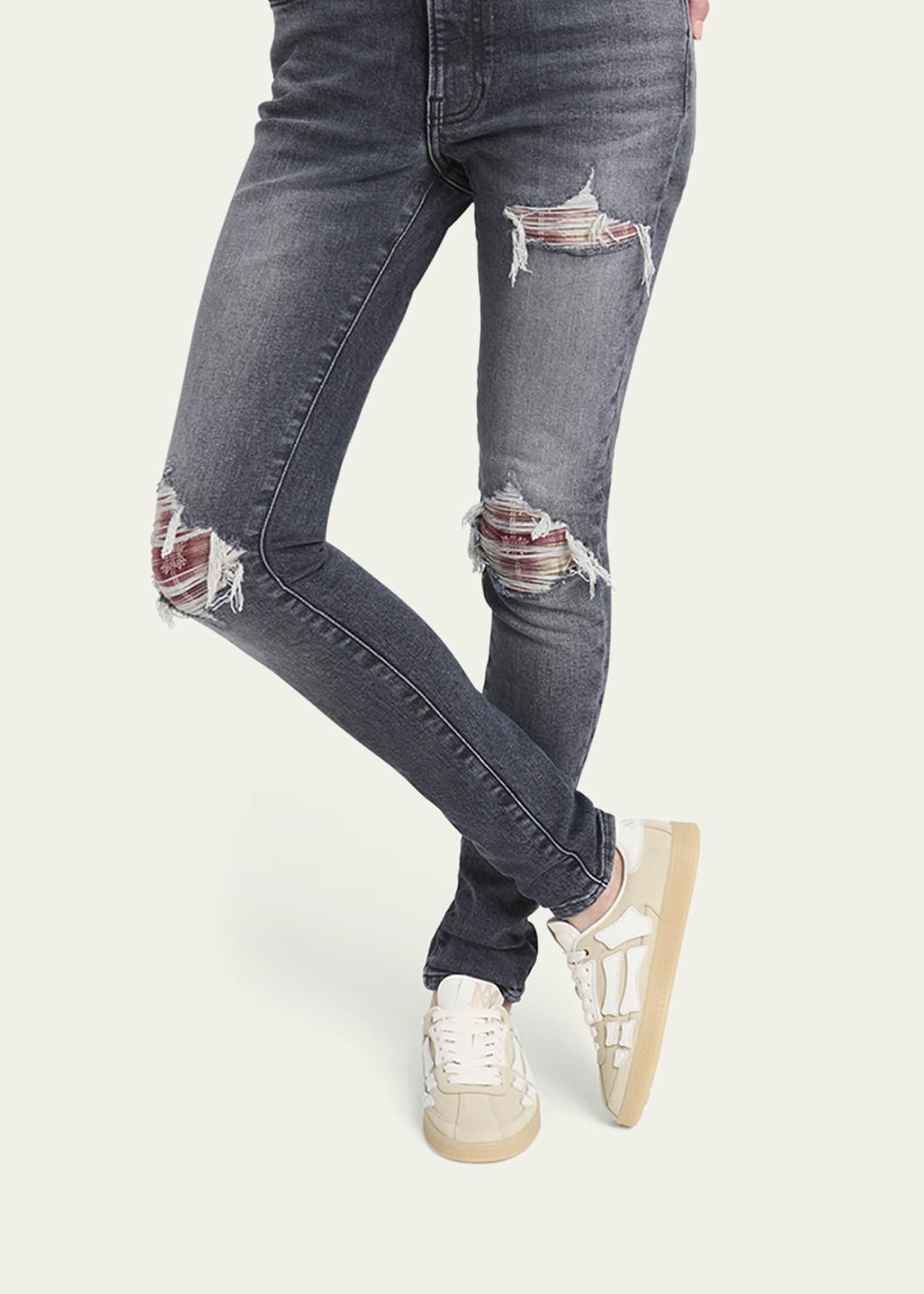 Pacific Bones Mixed Leather Sneakers