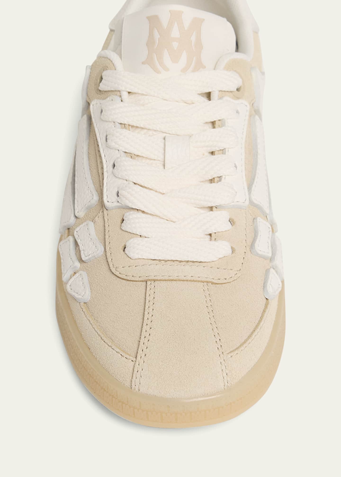 Amiri Pacific Bones Mixed Leather Sneakers - Bergdorf Goodman