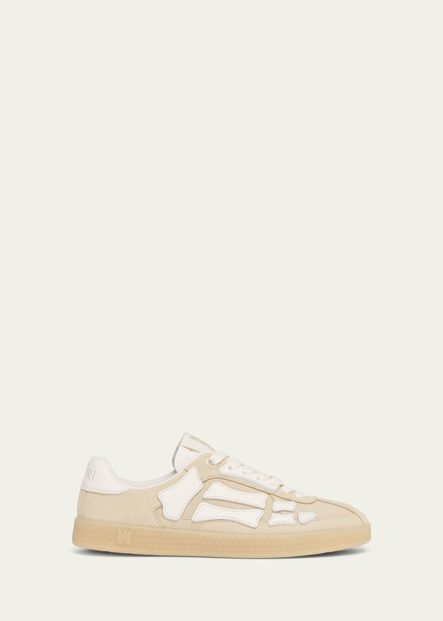 スニーカー AMIRI PACIFIC BONES SNEAKERS Amiri Pacific Bones Mixed Leather Sneakers - Bergdorf Goodman